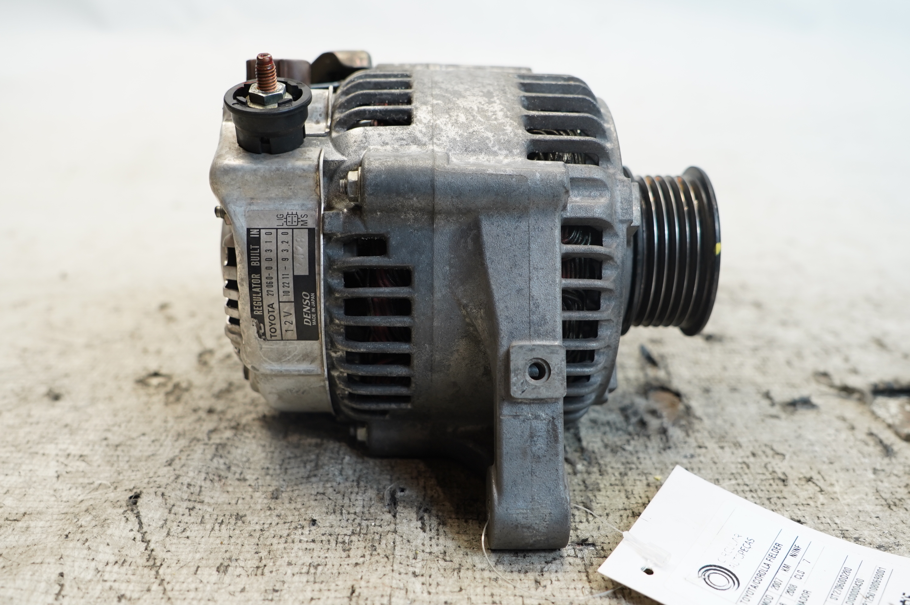 ALTERNADOR TOYOTA COROLLA FIELDER SW SE-G 1.8 2007/2008 - 270600D280 - 