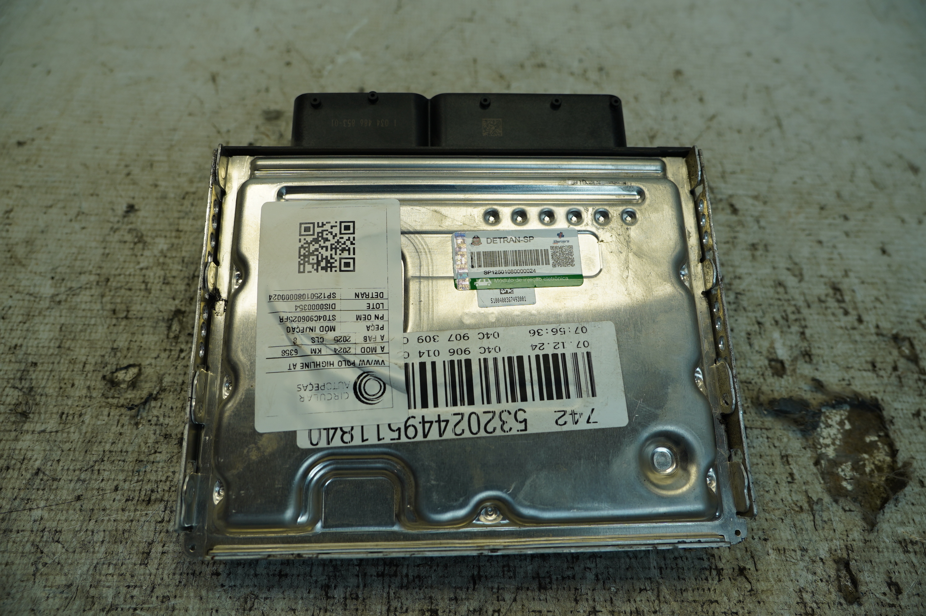 MÓDULO INJEÇÃO VOLKSWAGEN POLO HIGHLINE TSI 1.0 2024/2025 - 04C906025FR - 