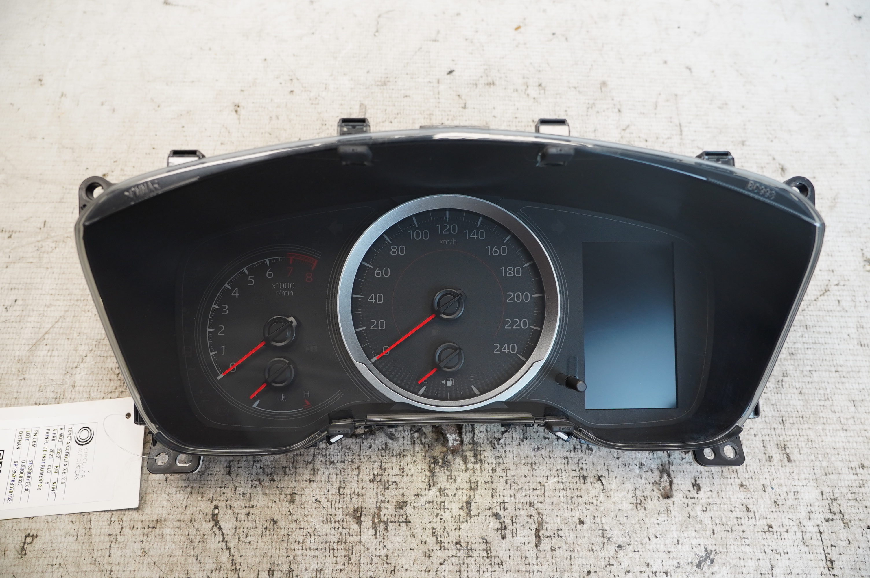PAINEL INSTRUMENTOS TOYOTA COROLLA XEI 2.0 2022/2023 - 83800FEX40 - 