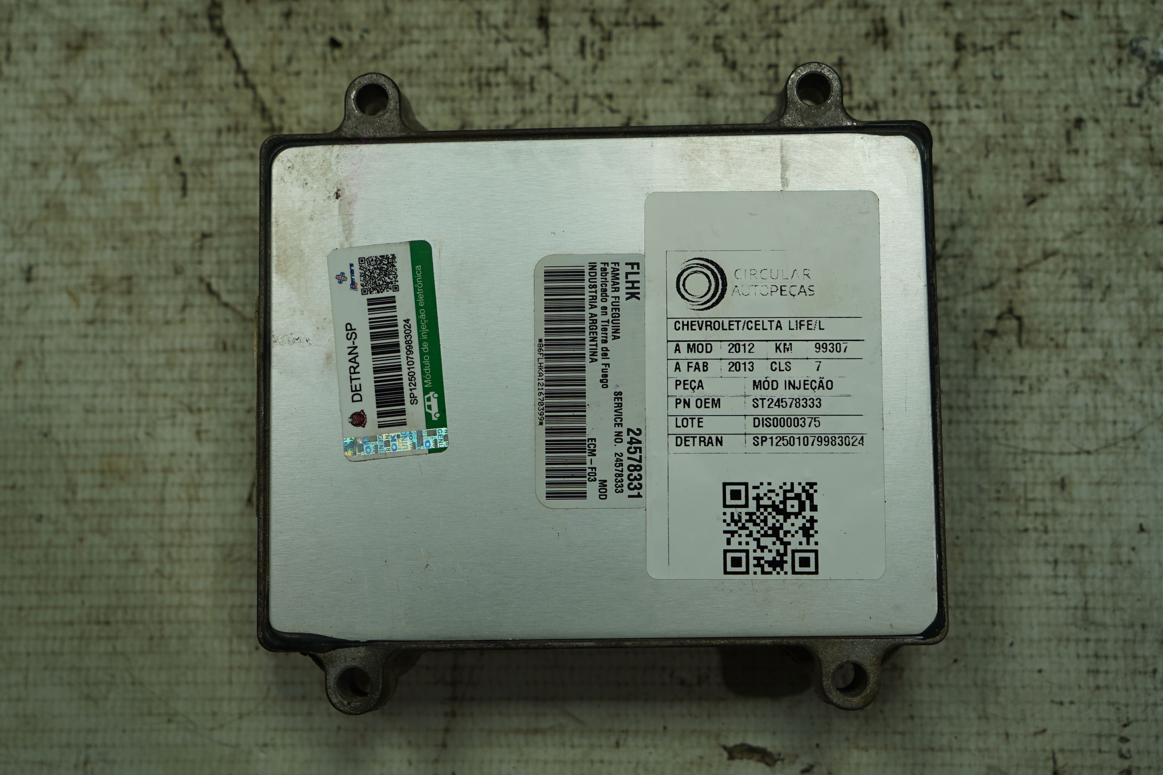 MÓDULO INJEÇÃO CHEVROLET CRUZE LT 1.4 16V 2017/18 - 24578333 - 