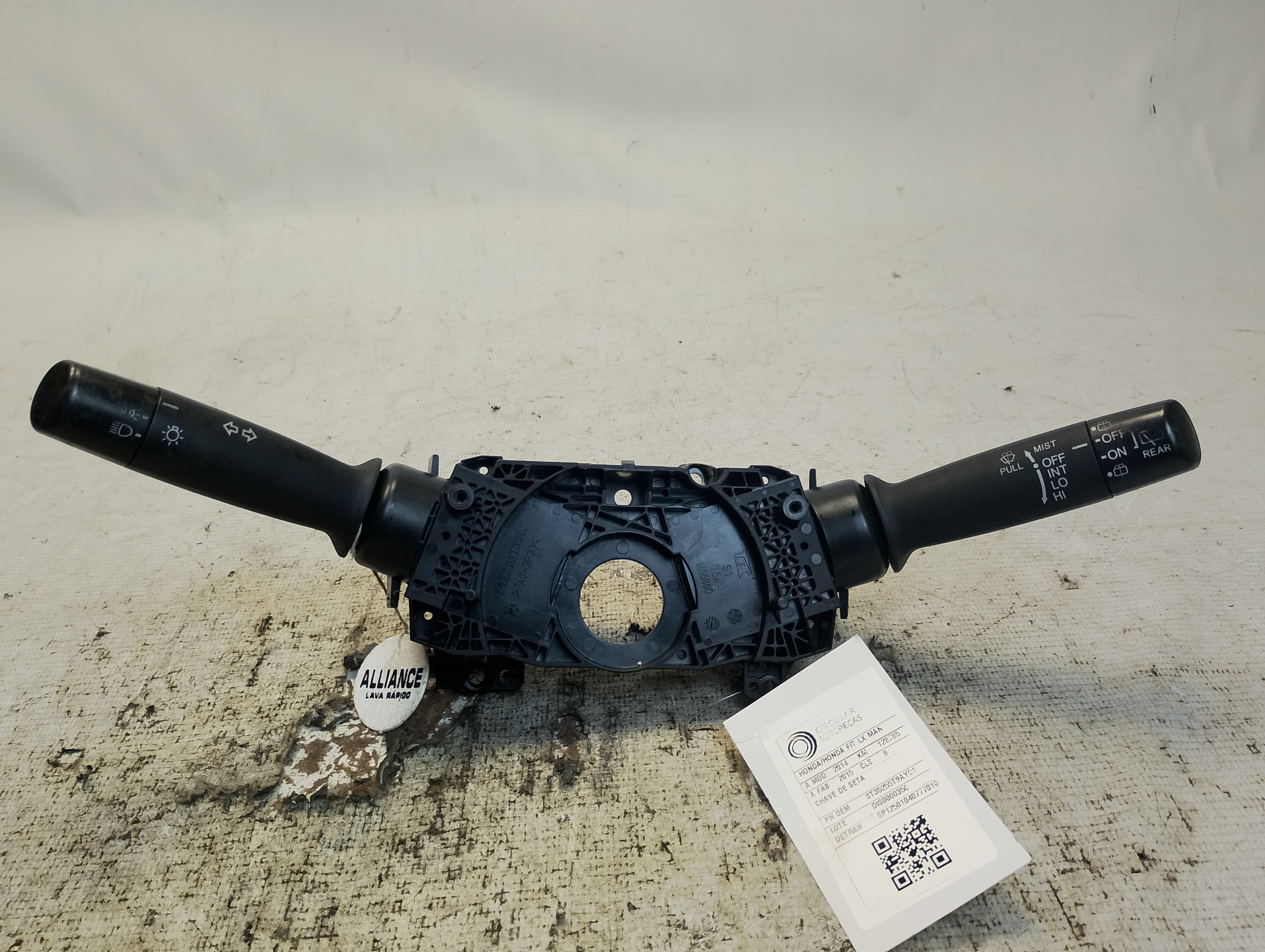 ALAVANCA COMANDO CHAVE SETA HONDA FIT LX 1.5 16V 2015 - 35255T9AY01 - 