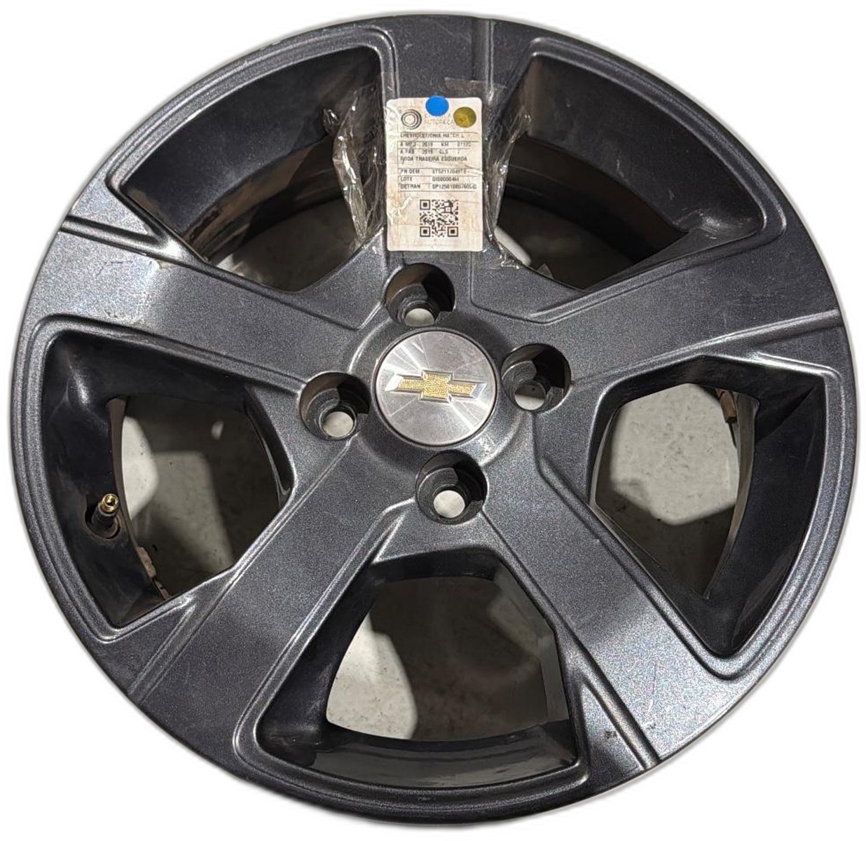 RODA LIGA LEVE ARO 15 4 FUROS CINZA NETUNO CHEVROLET ONIX - 52117049TE - 