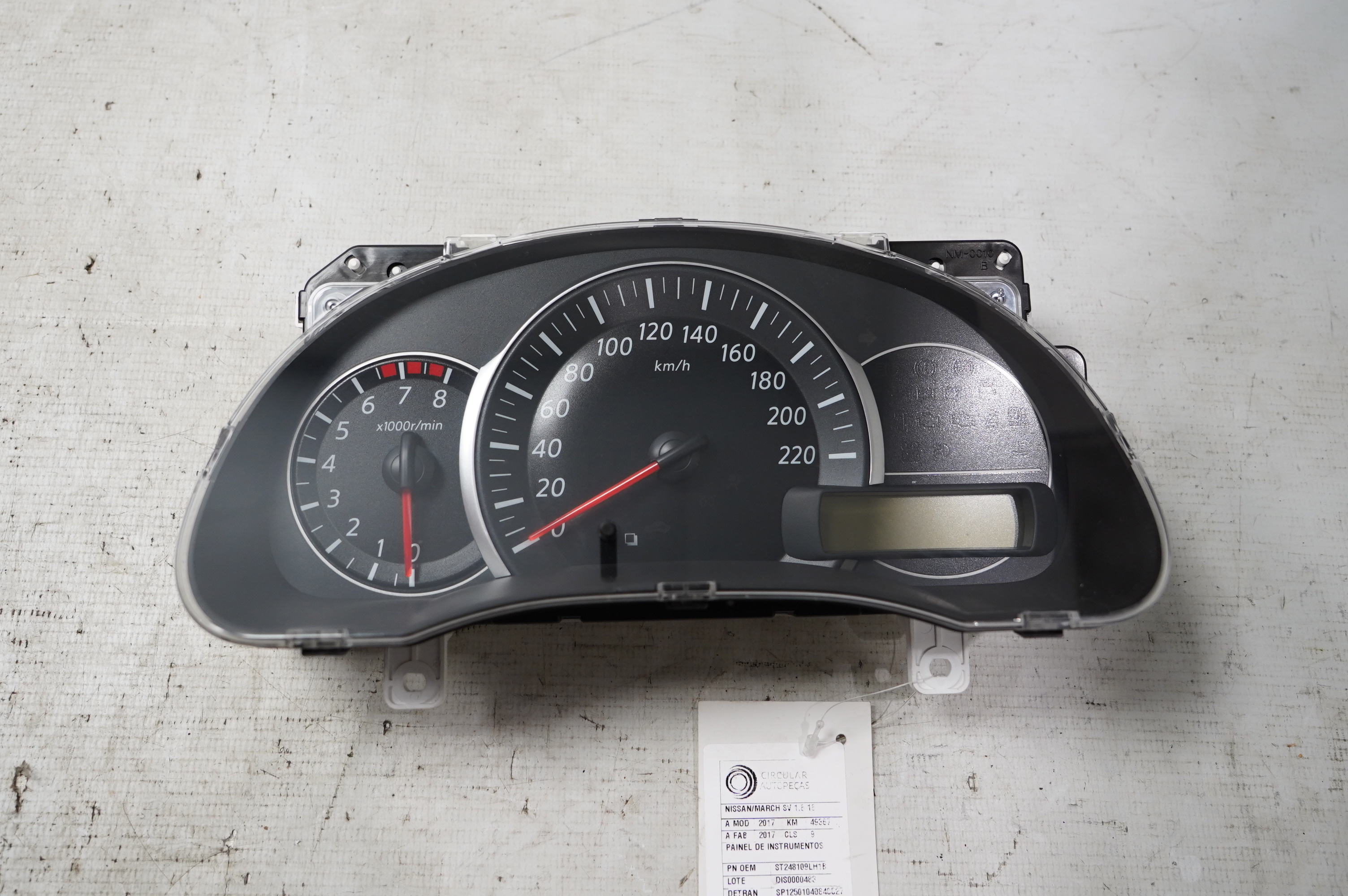 PAINEL INSTRUMENTOS NISSAN MARCH SV 1.6 16V FLEX 2017 - 248109LH1B - 
