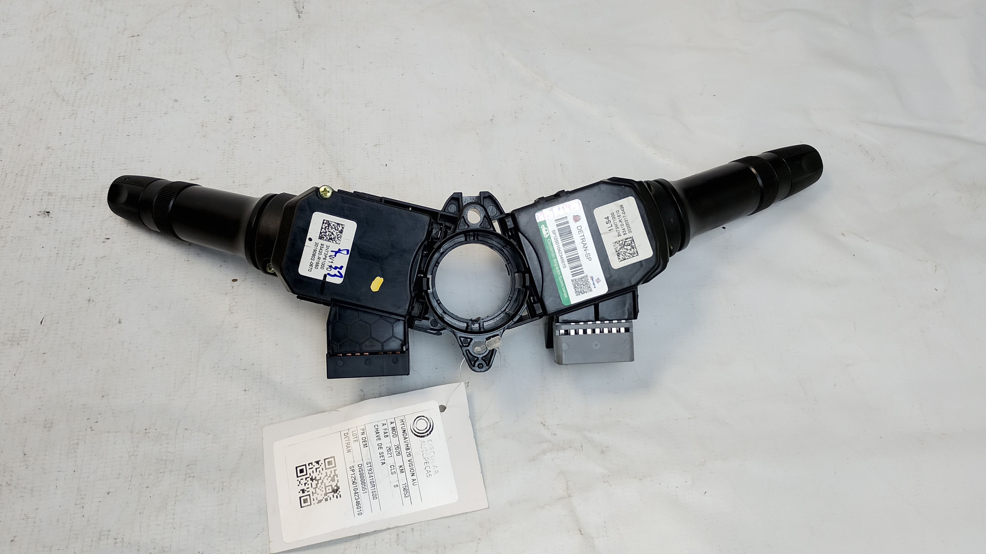 ALAVANCA COMANDO CHAVE SETA HYUNDAI 2020/2021 - 93410R1600 - 