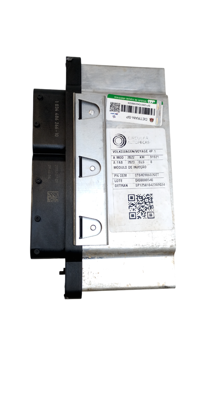 MÓDULO INJEÇÃO VOLKSWAGEN GOL 1.0 FLEX 12V 2022/2023 - 04C906020ET - 