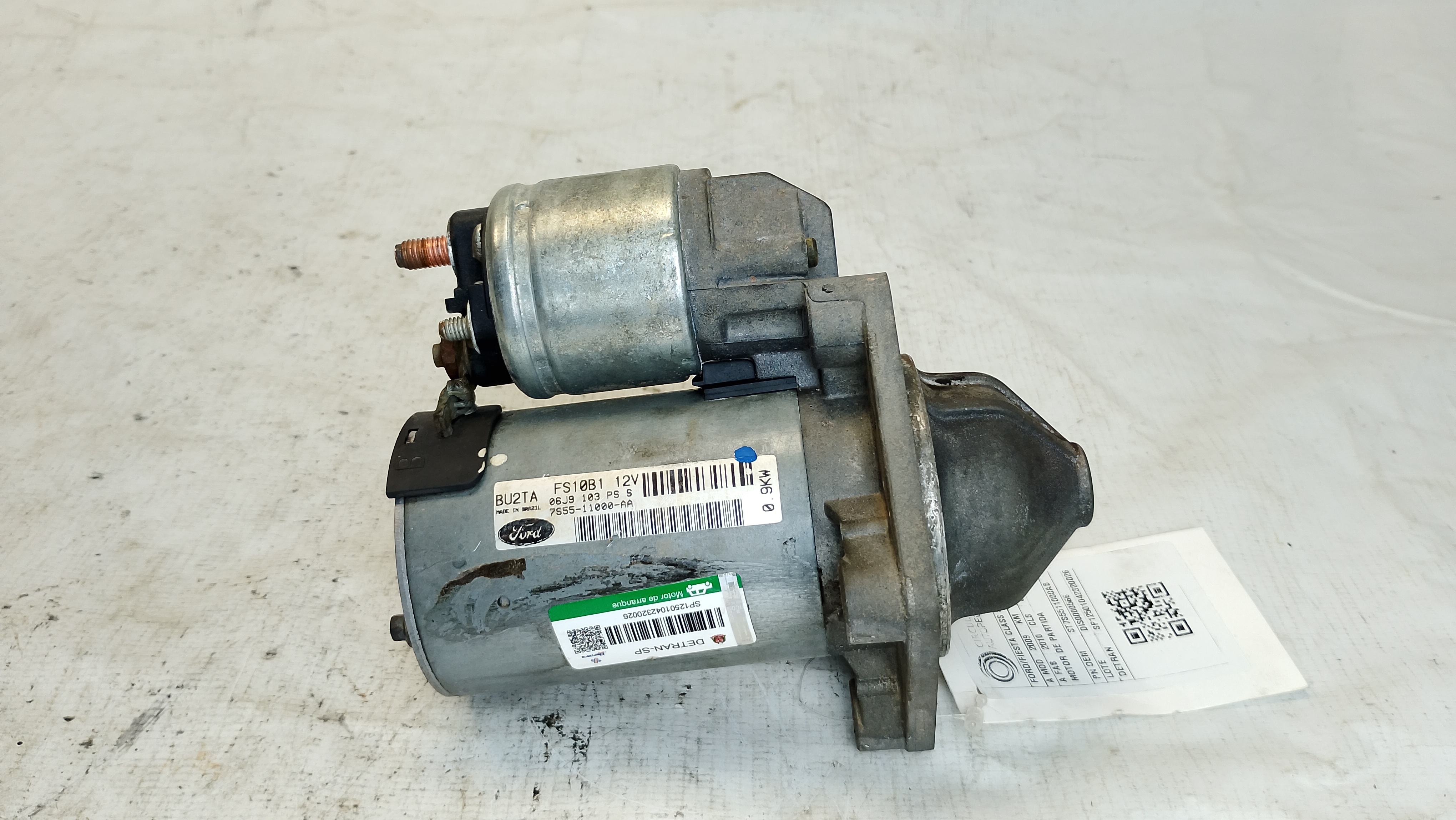 MOTOR PARTIDA FORD ECOSPORT XL 1.6 2011/2012 - 7S5511000AB - 