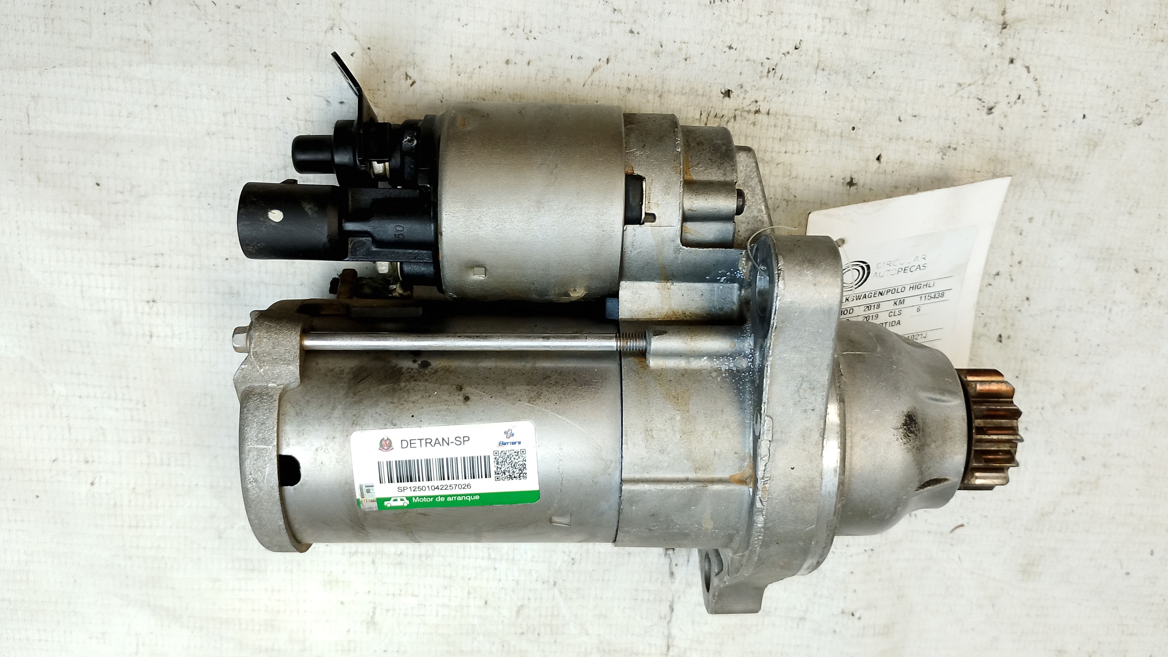 Motor Arranque - 02M911021J - Gol, Golf, T-Cross