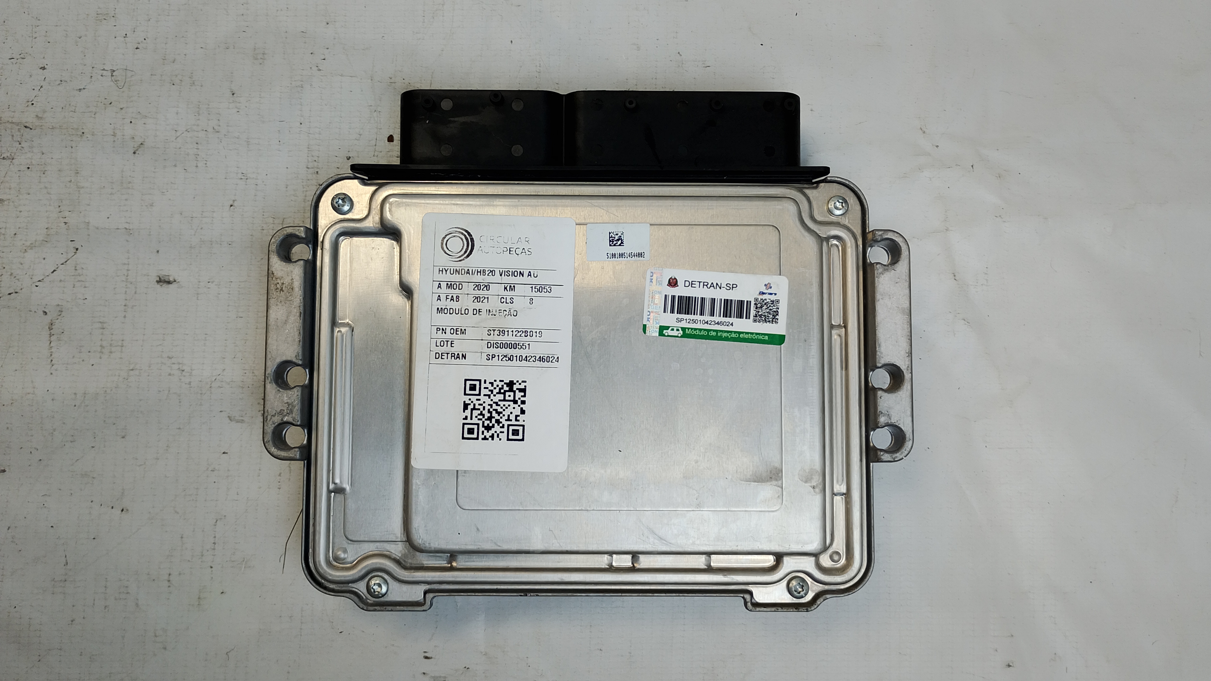 MÓDULO INJEÇÃO HYUNDAI HB20 VISION 1.6 FLEX 2020/2021 - 391122B019 - 
