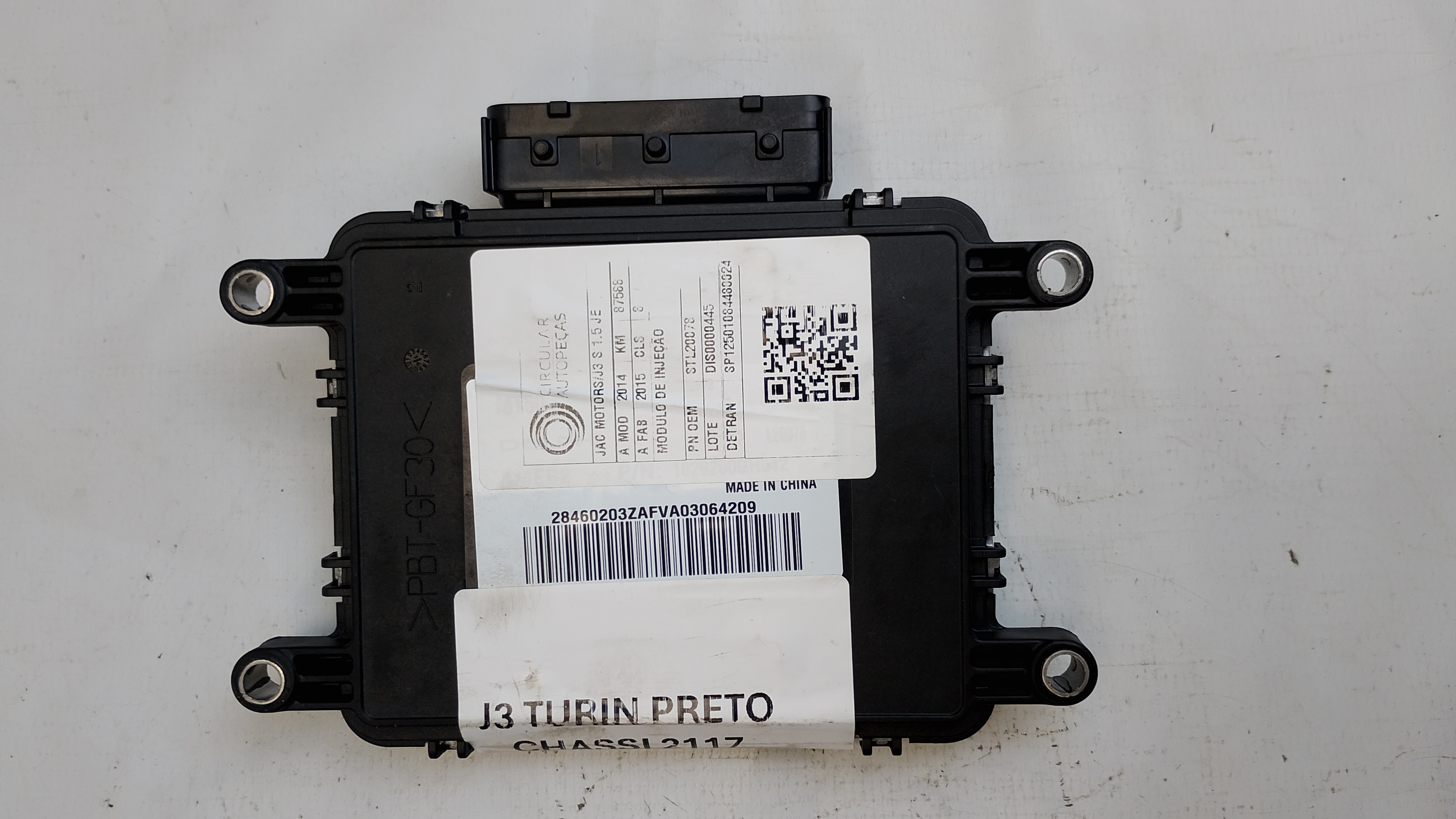 MÓDULO INJEÇÃO JAC MOTORS J3 S 1.5 JET FLEX 2015 - L20078 - 