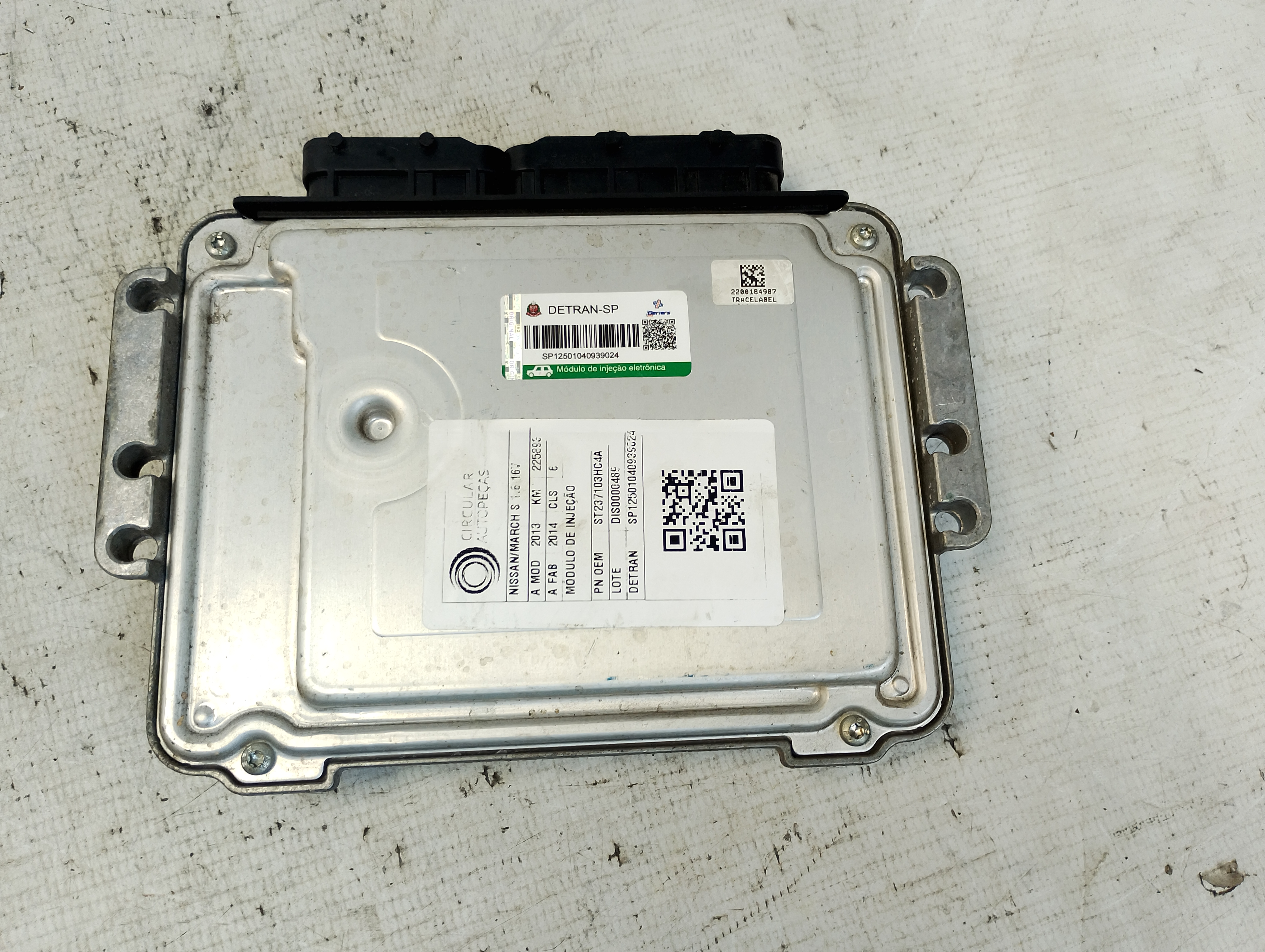 MÓDULO INJEÇÃO NISSAN MARCH S 1.6 16V FLEX 2013/2014 - 237103HC4A - 