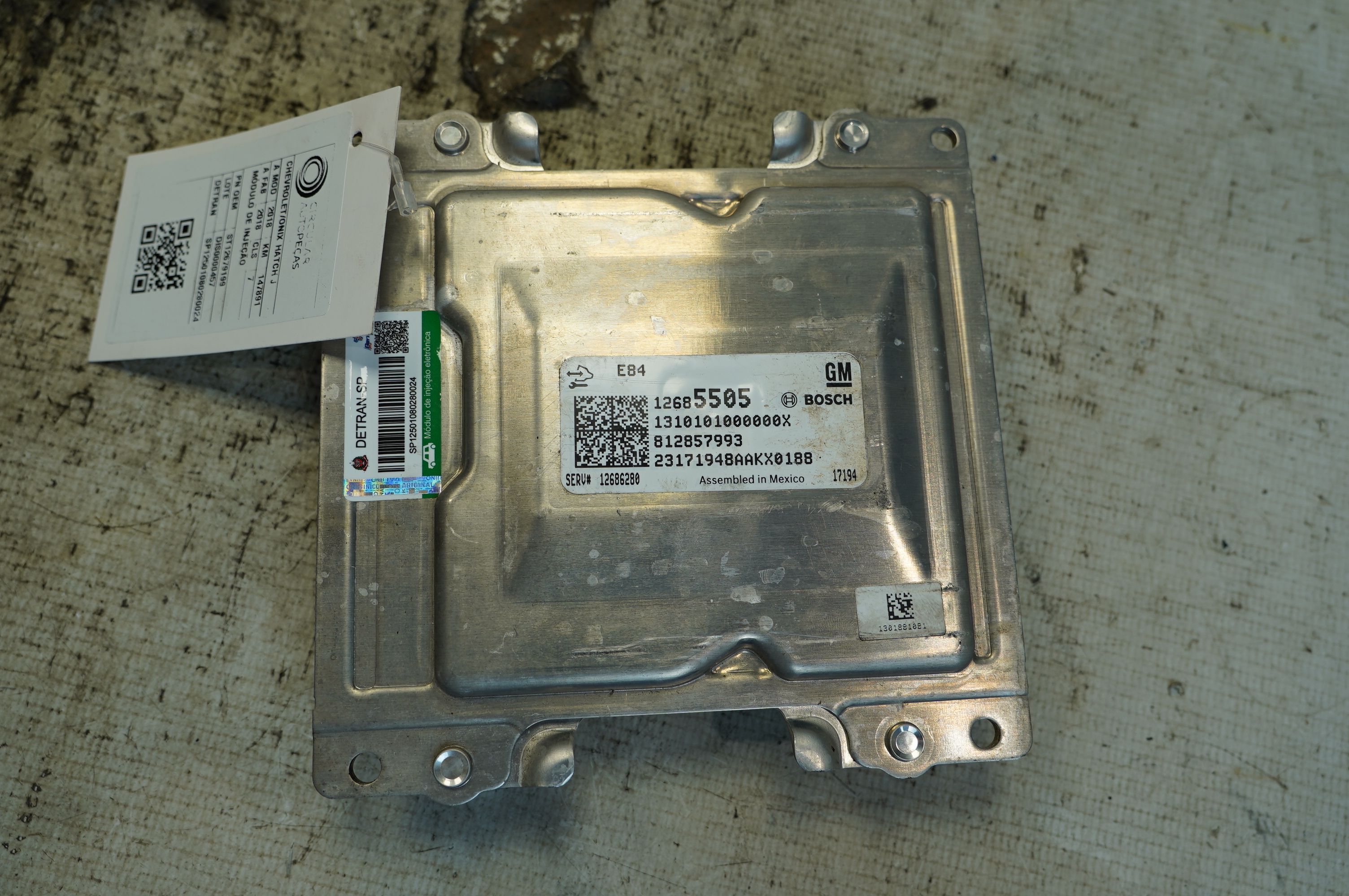 Módulo Injeção Chevrolet Onix LTZ 1.4 2016 - 12679199 - 