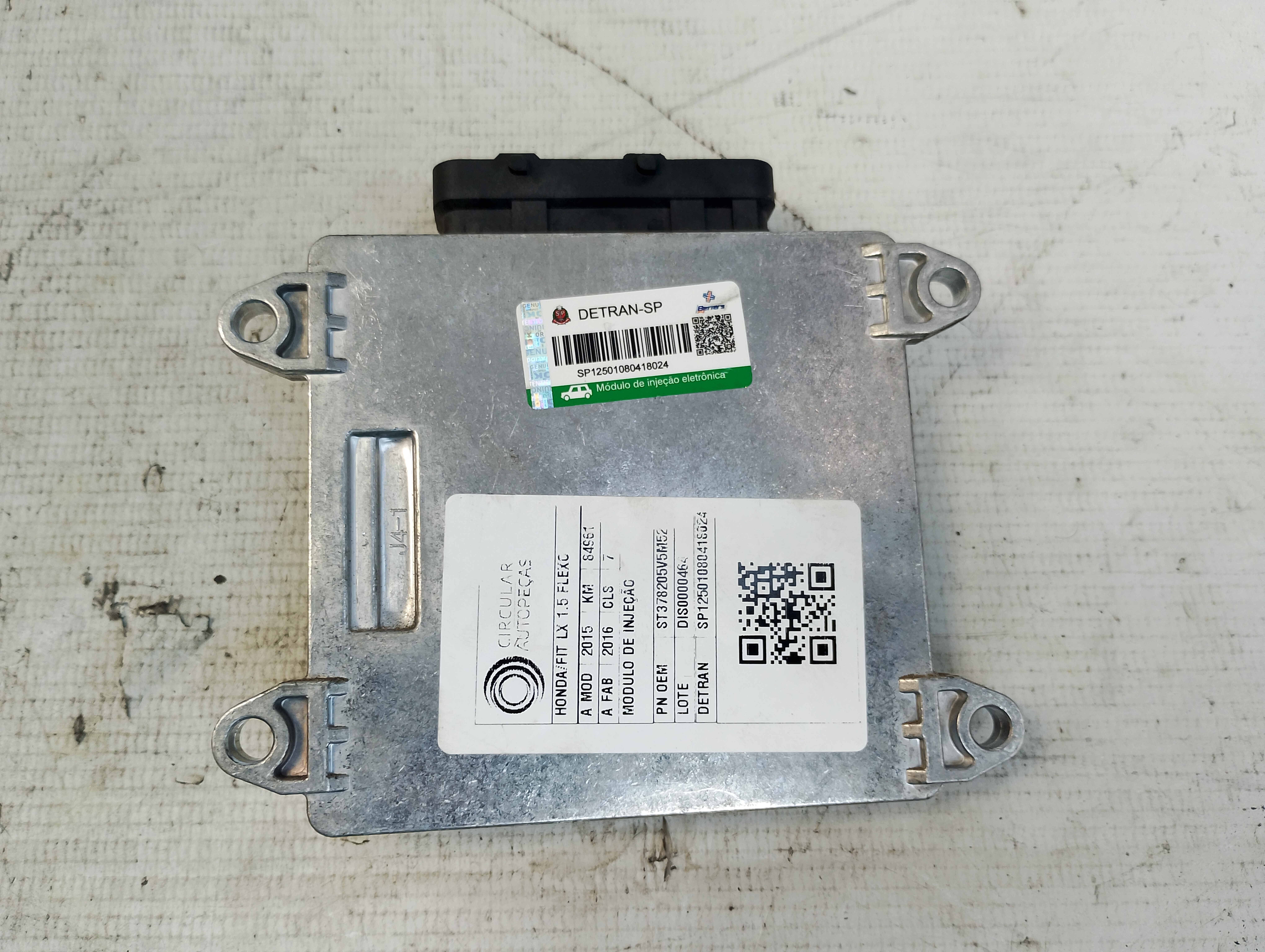MÓDULO INJEÇÃO HONDA FIT EX/S 1.5 FLEX 16V 2012/2013 - 378205V5M52 - 
