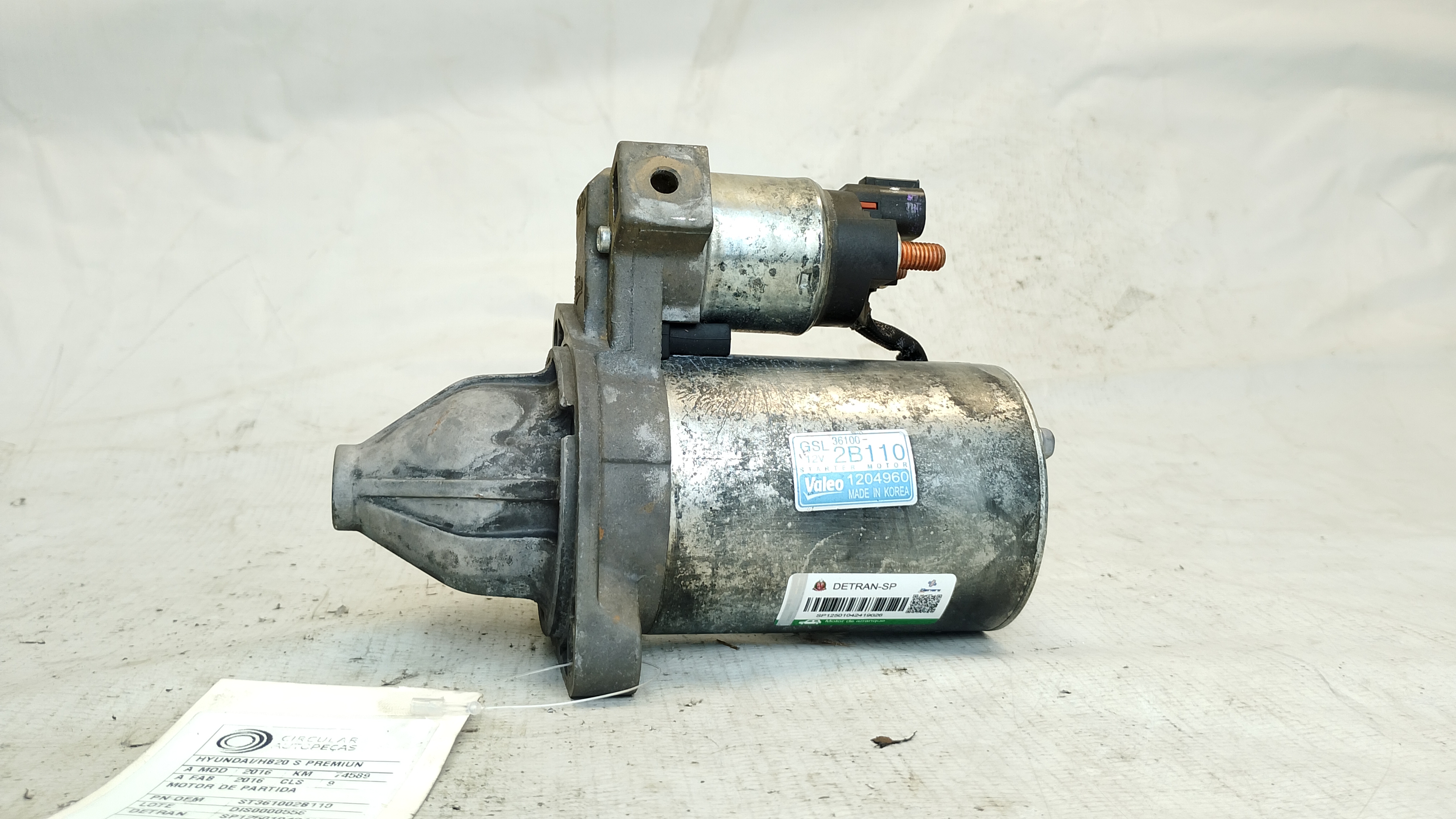 MOTOR PARTIDA - 361002B110 - HYUNDAI