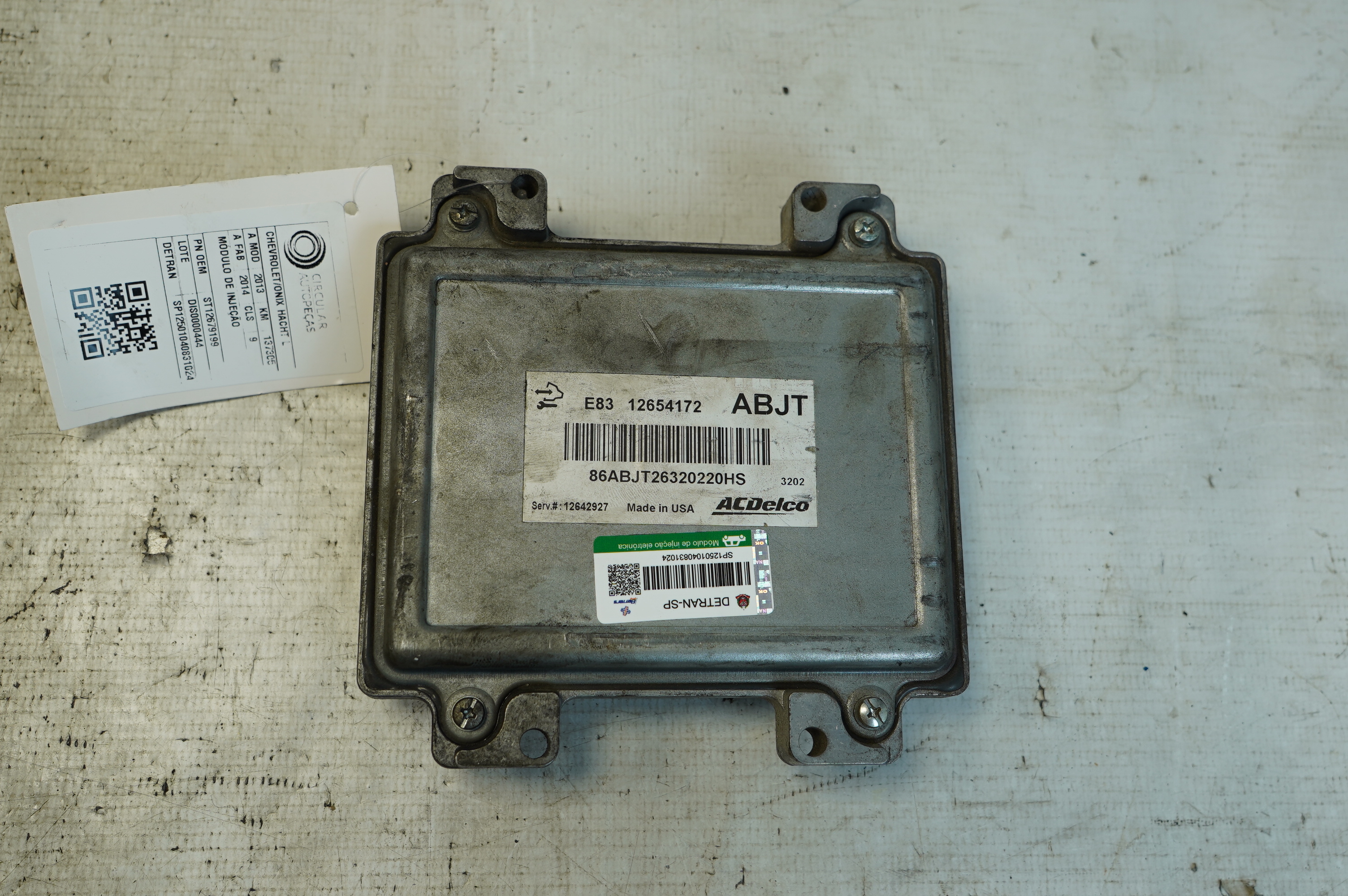 Módulo Injeção Chevrolet Onix LTZ 1.4 2016 - 12679199 - 