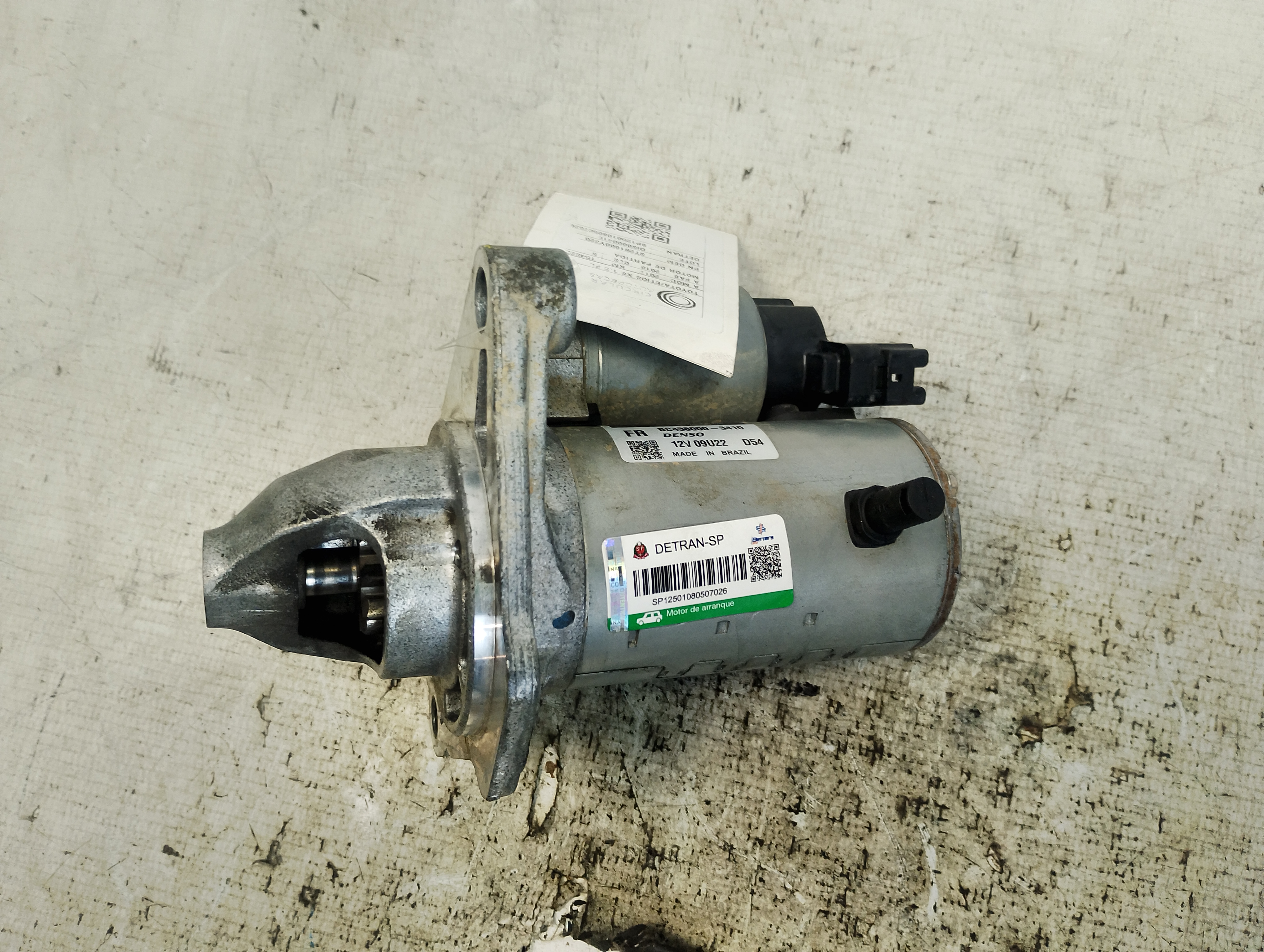 MOTOR PARTIDA TOYOTA YARIS XL LIVE SEDAN 1.5 FLEX 16V 2020 - 281000Y320 - 