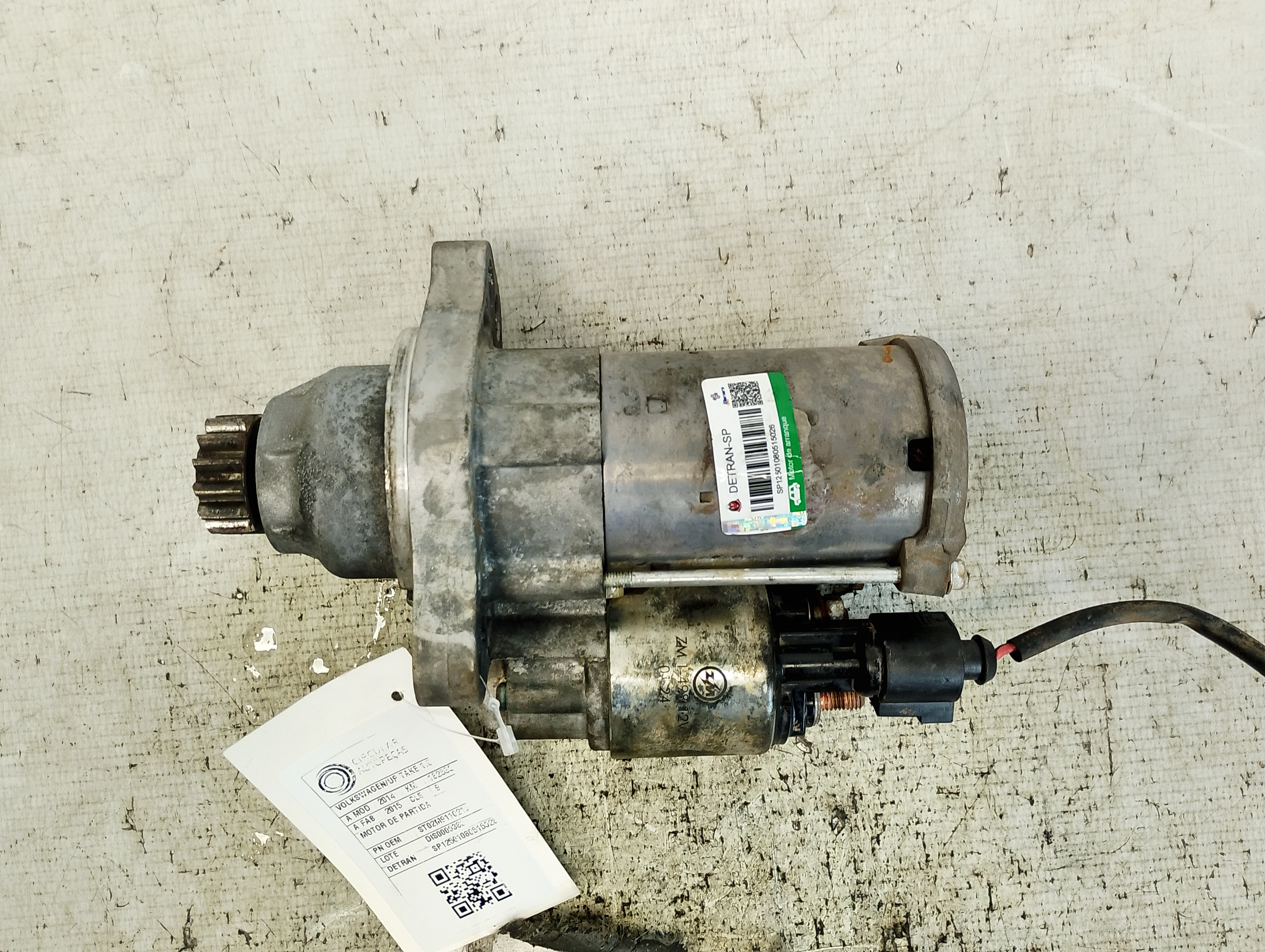 Motor Arranque - 02M911021J - Gol, Golf, T-Cross