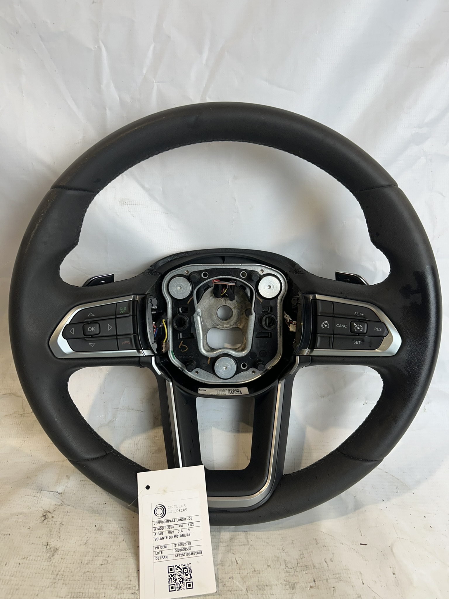 VOLANTE MOTORISTA JEEP COMPASS LONG. T270 1.3 TB 2023 - 60982748 - 