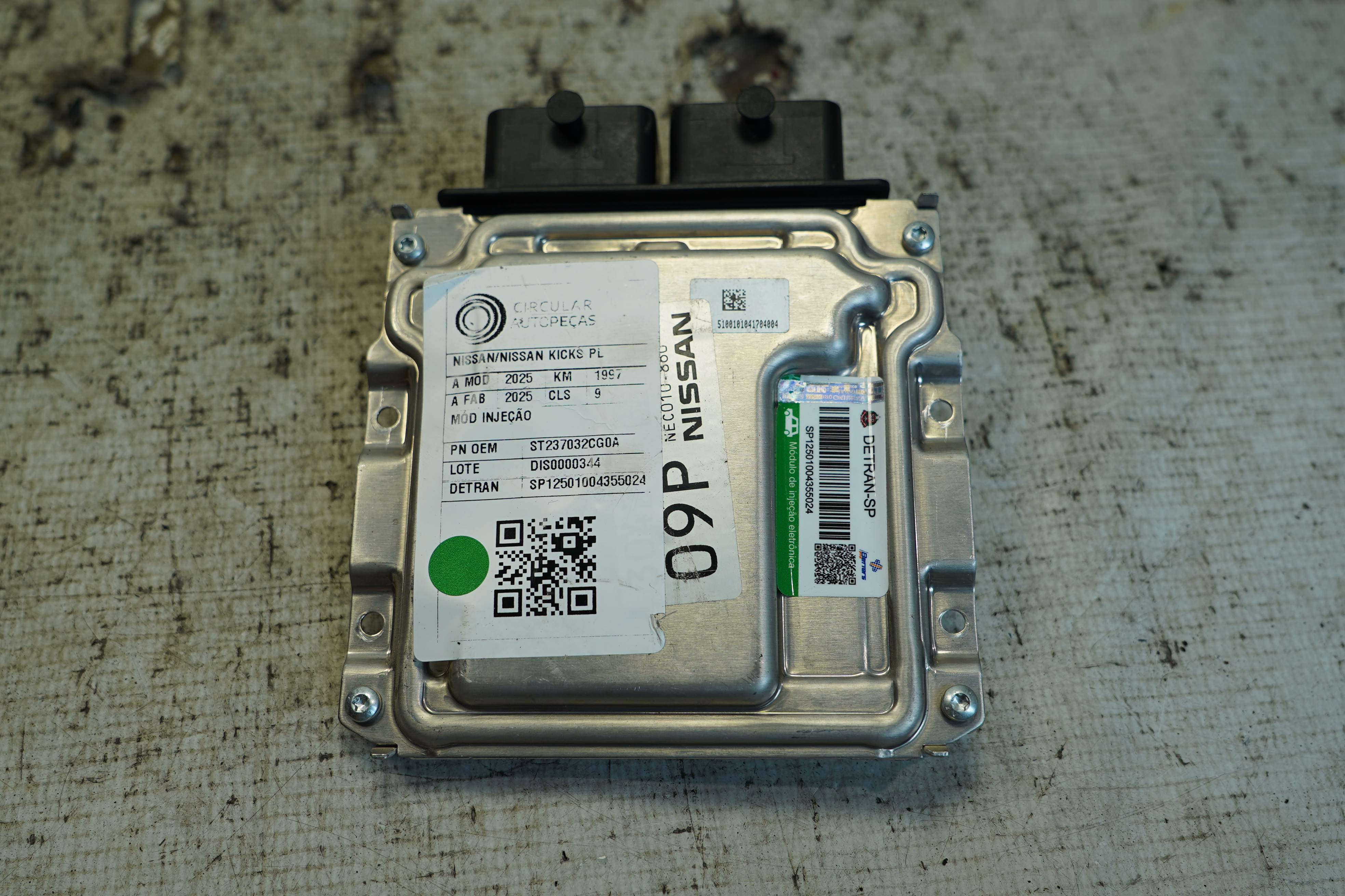 MÓDULO INJEÇÃO NISSAN KICKS PLAY ACTIVE PLUS 1.6 2025 - 237032CG0A - 