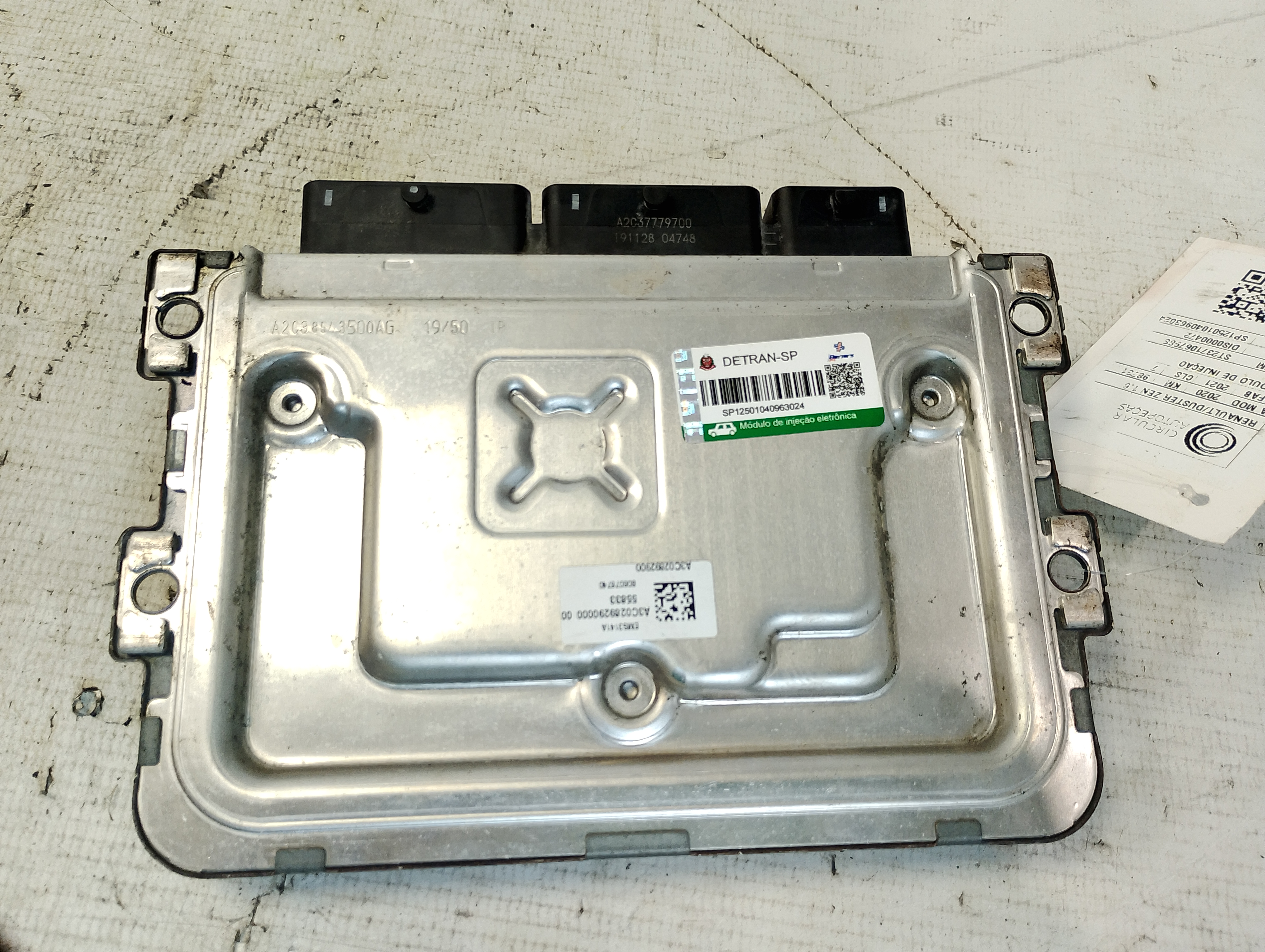 MÓDULO INJEÇÃO RENAULT DUSTER ZEN 1.6 16V FLEX 2020/21 - 237106798S - 
