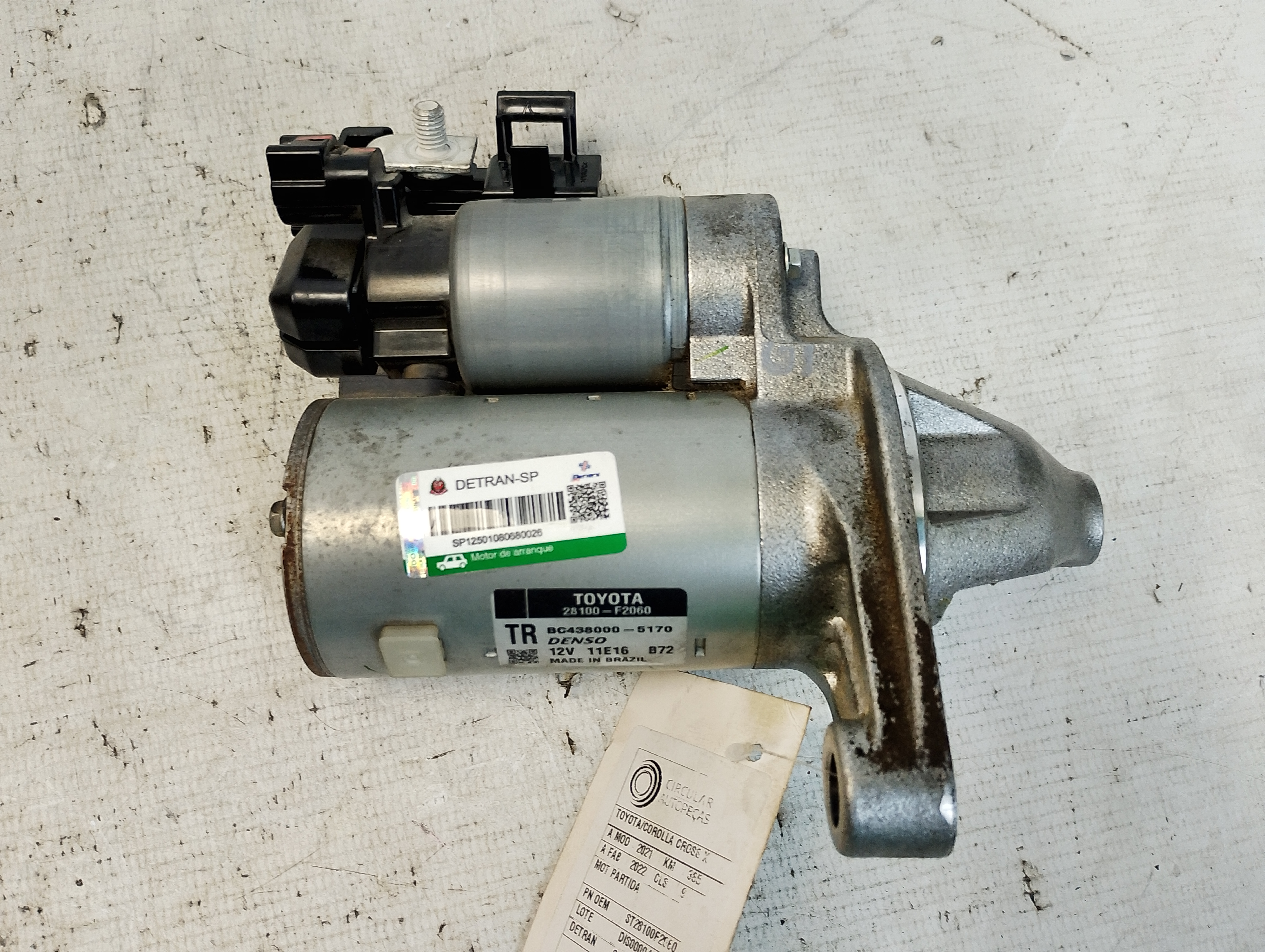 MOTOR PARTIDA TOYOTA COROLLA CROSS XRE 2.0 2021/22 - 28100F2060 - 