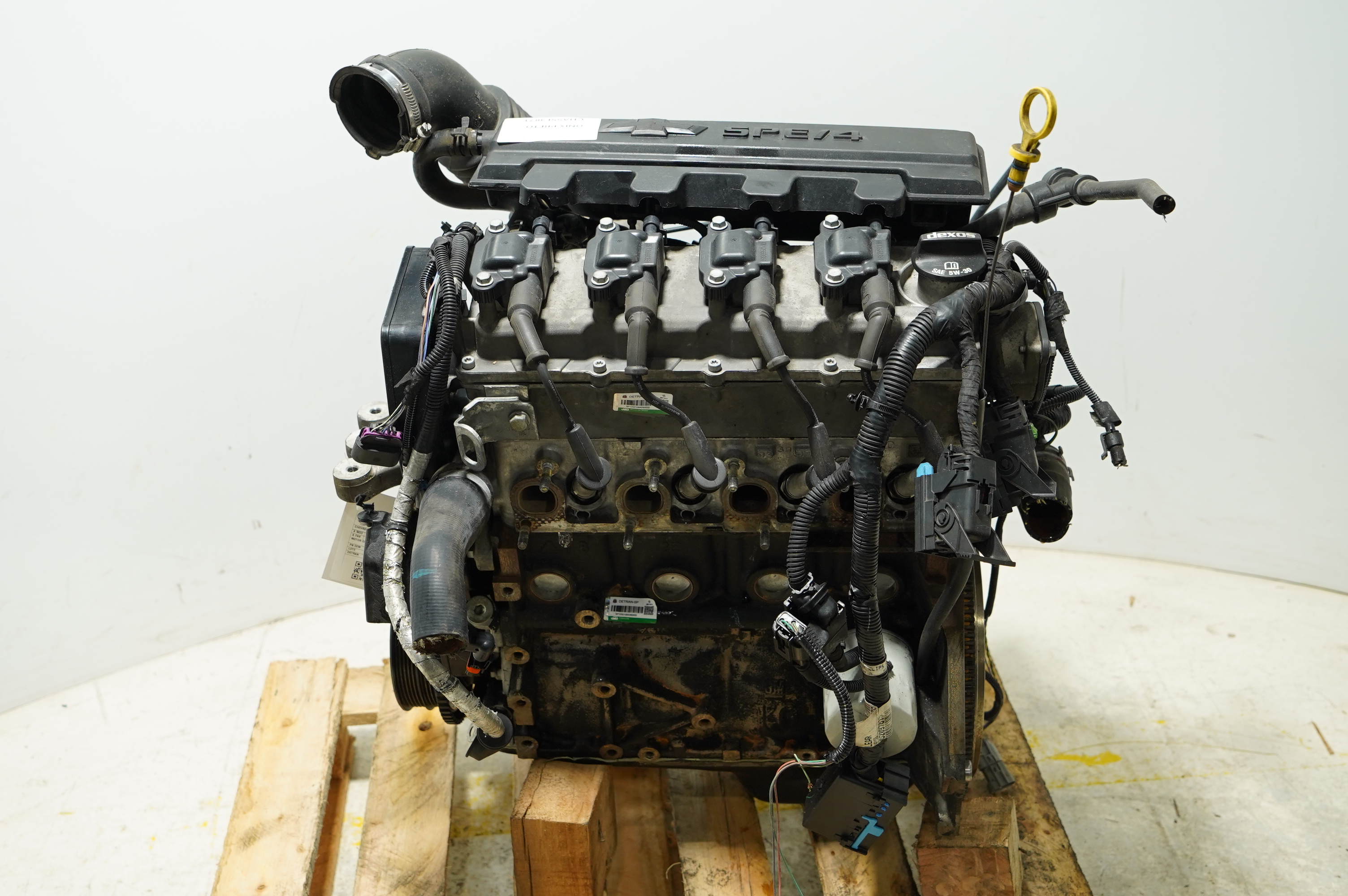MOTOR COMPLETO CHEVROLET ONIX HATCH JOY 1.0 8V FLEX 2018 - 24582251 - 