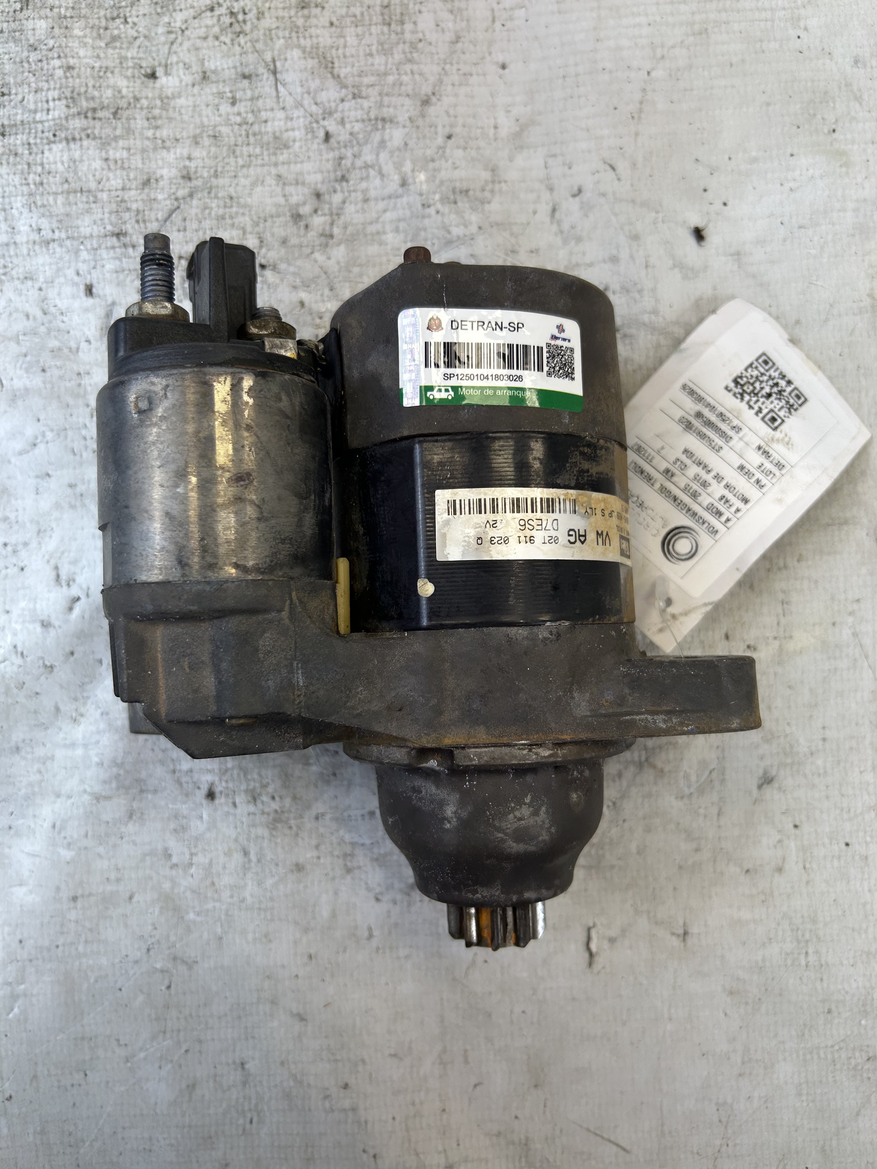 MOTOR PARTIDA VOLKSWAGEN SAVEIRO 1.6 MI TOTAL FLEX 2012 - 5U0911023 - 