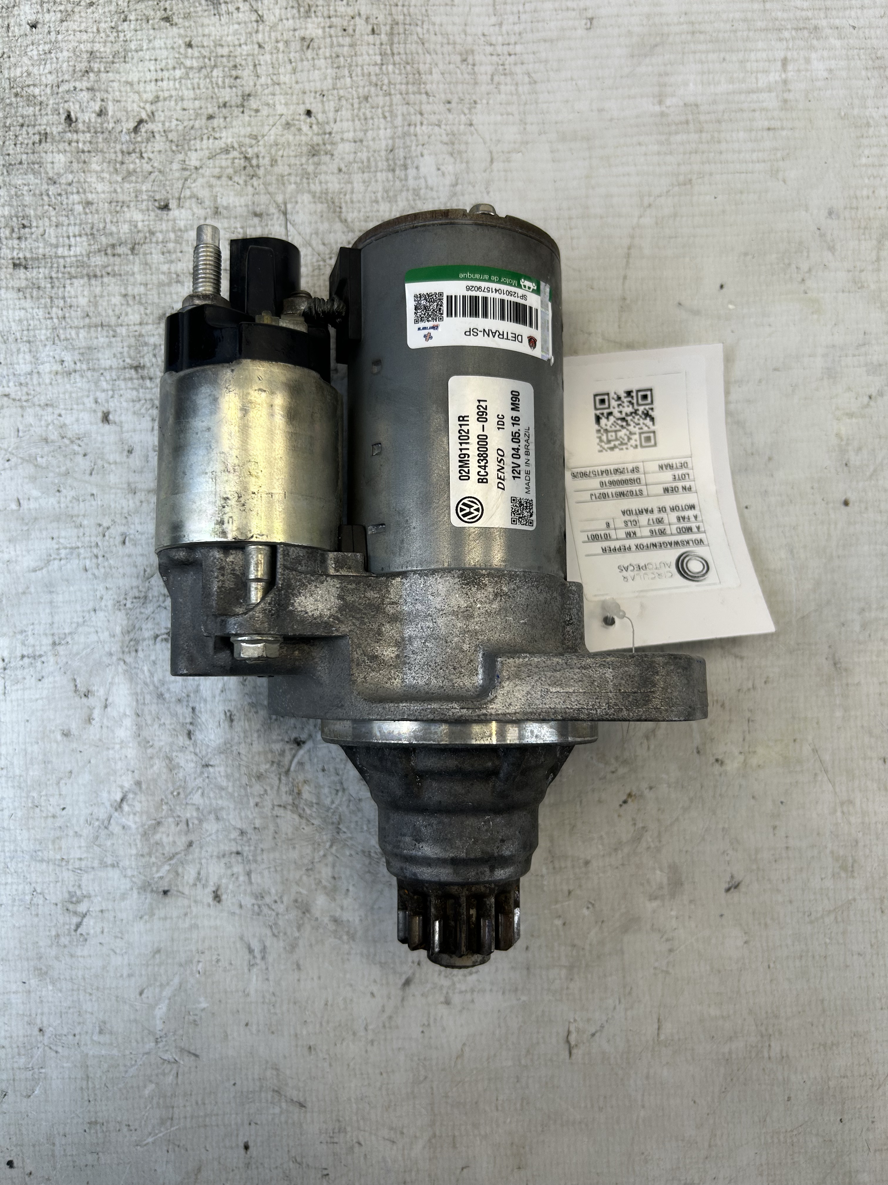 Motor Arranque - 02M911021J - Gol, Golf, T-Cross