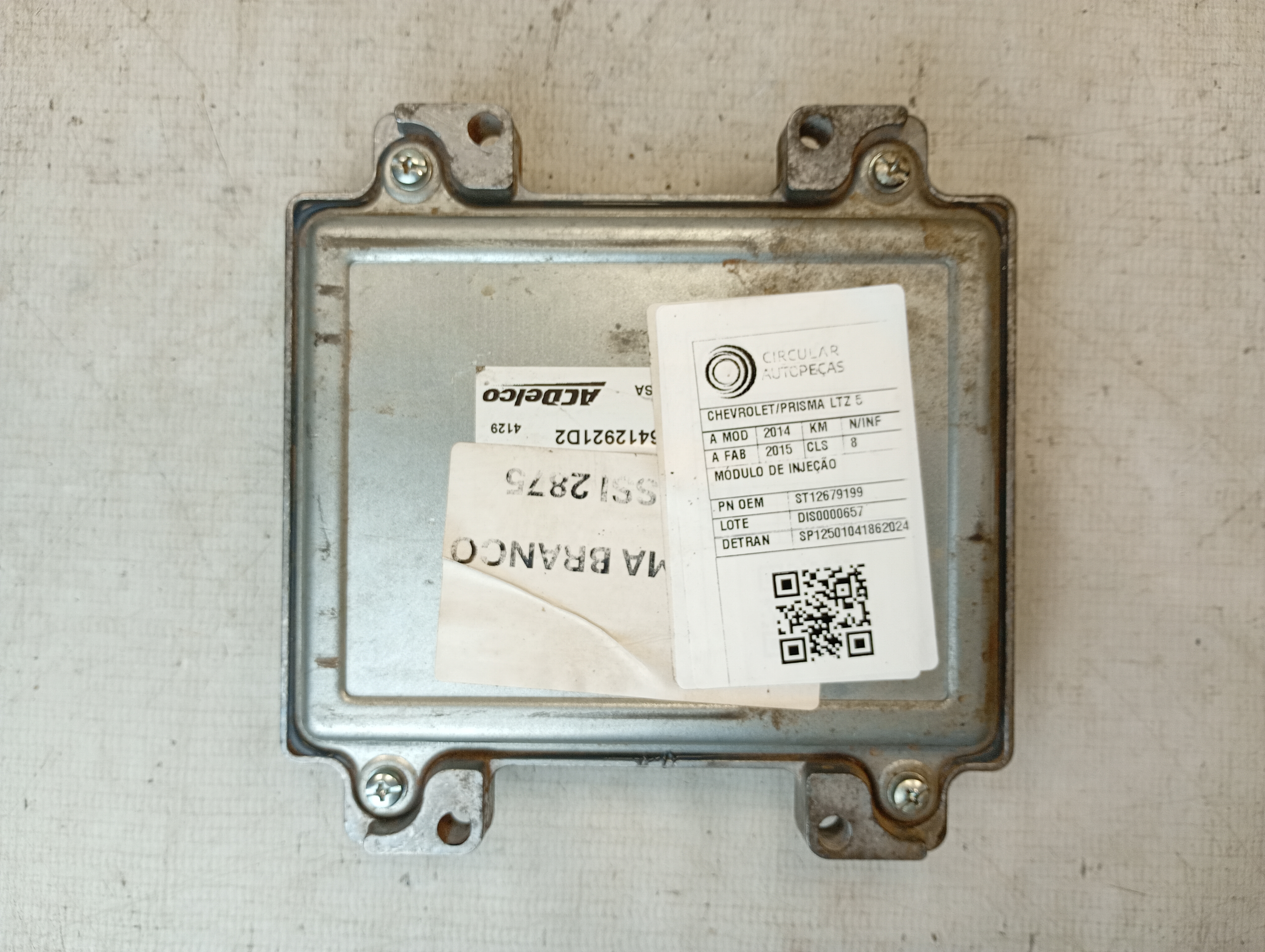 Módulo Injeção Chevrolet Onix LTZ 1.4 2016 - 12679199 - 
