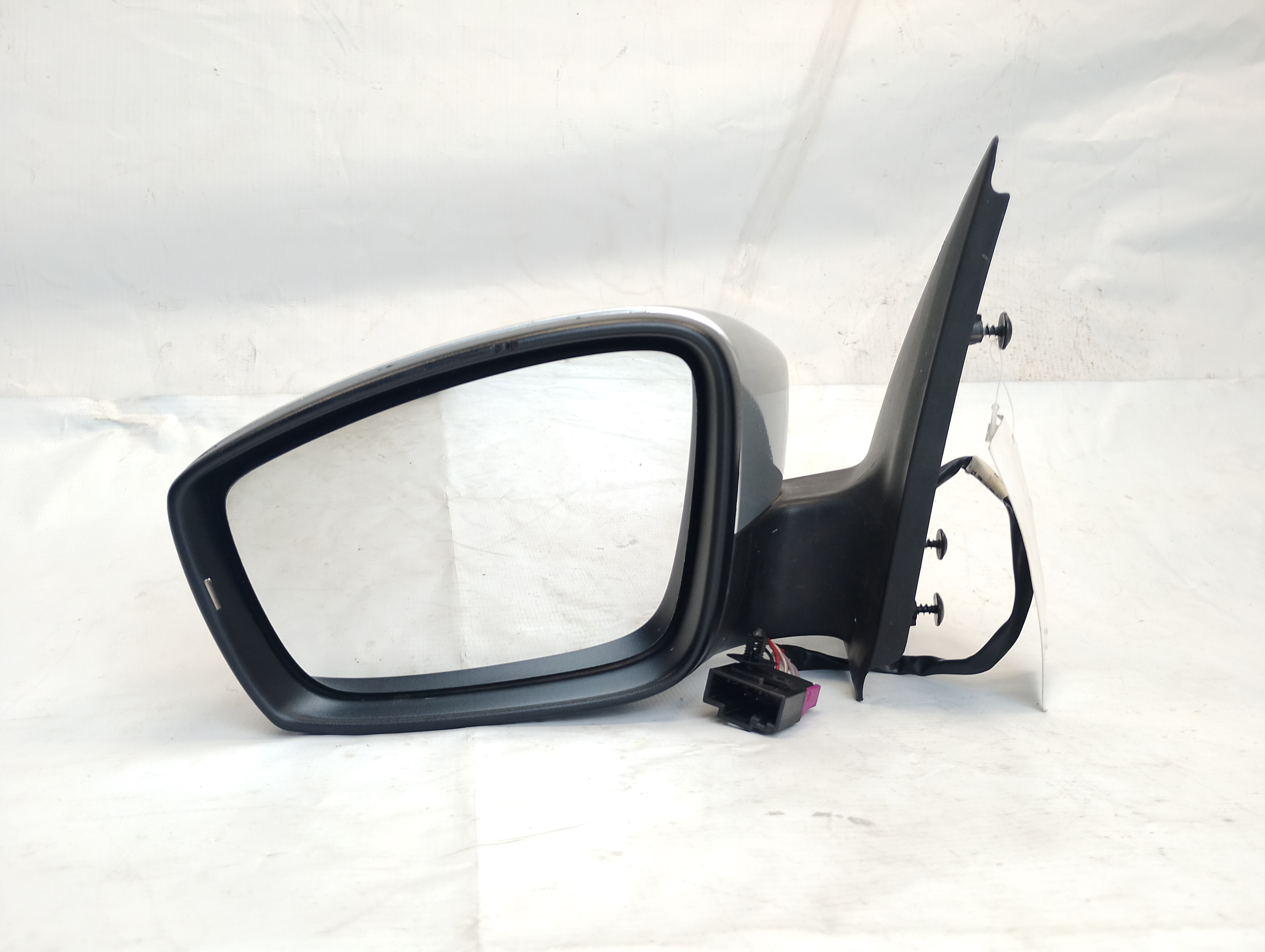 Espelho Retrovisor Preto Esquerdo (Motorista) Elétrico - 5U7857507J9B9 - Gol, Saveiro