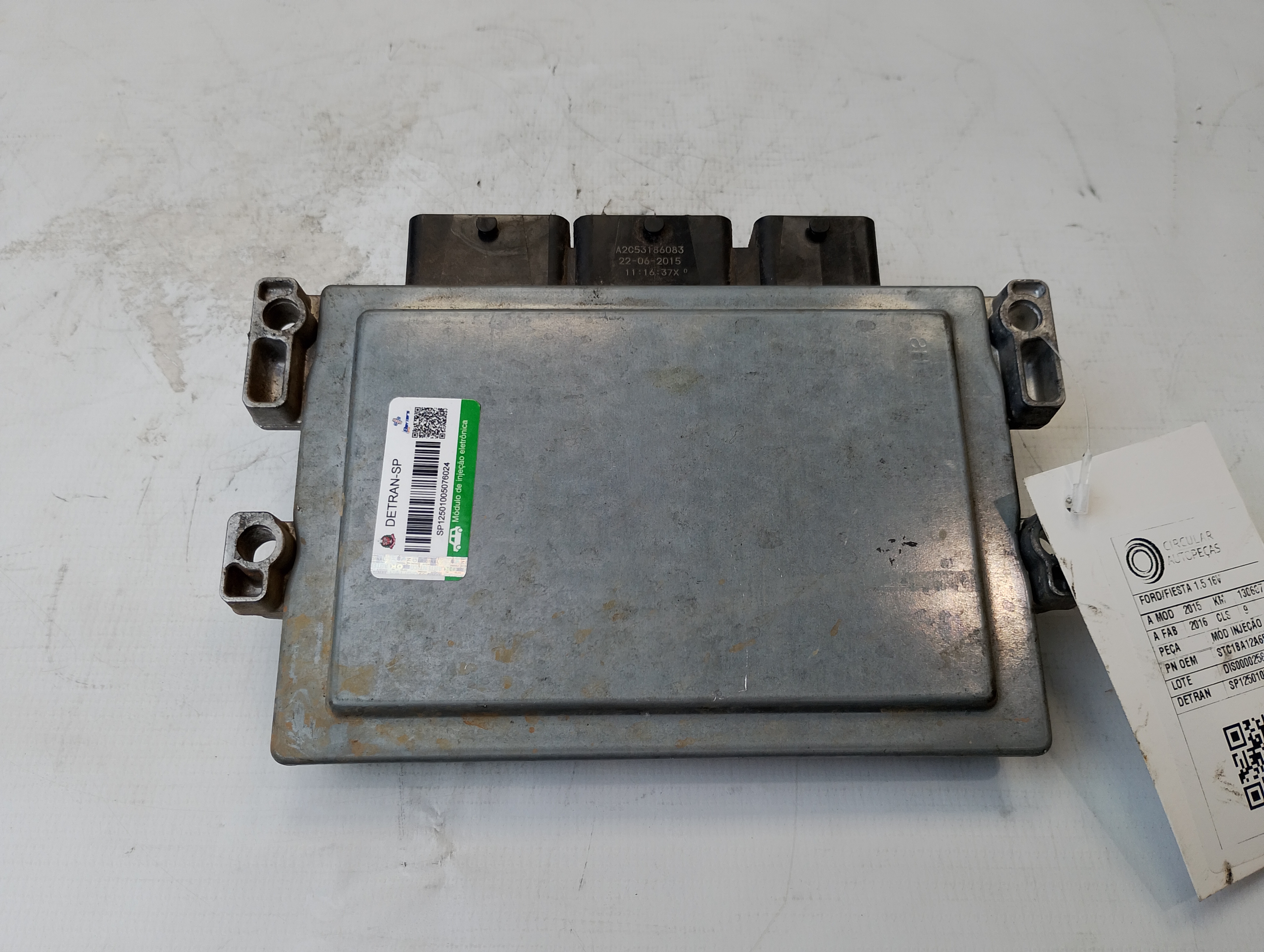MODULO INJEÇÃO FORD FIESTA 1.5 16V FLEX MEC. 2015/16 - C1BA12A650BD - 
