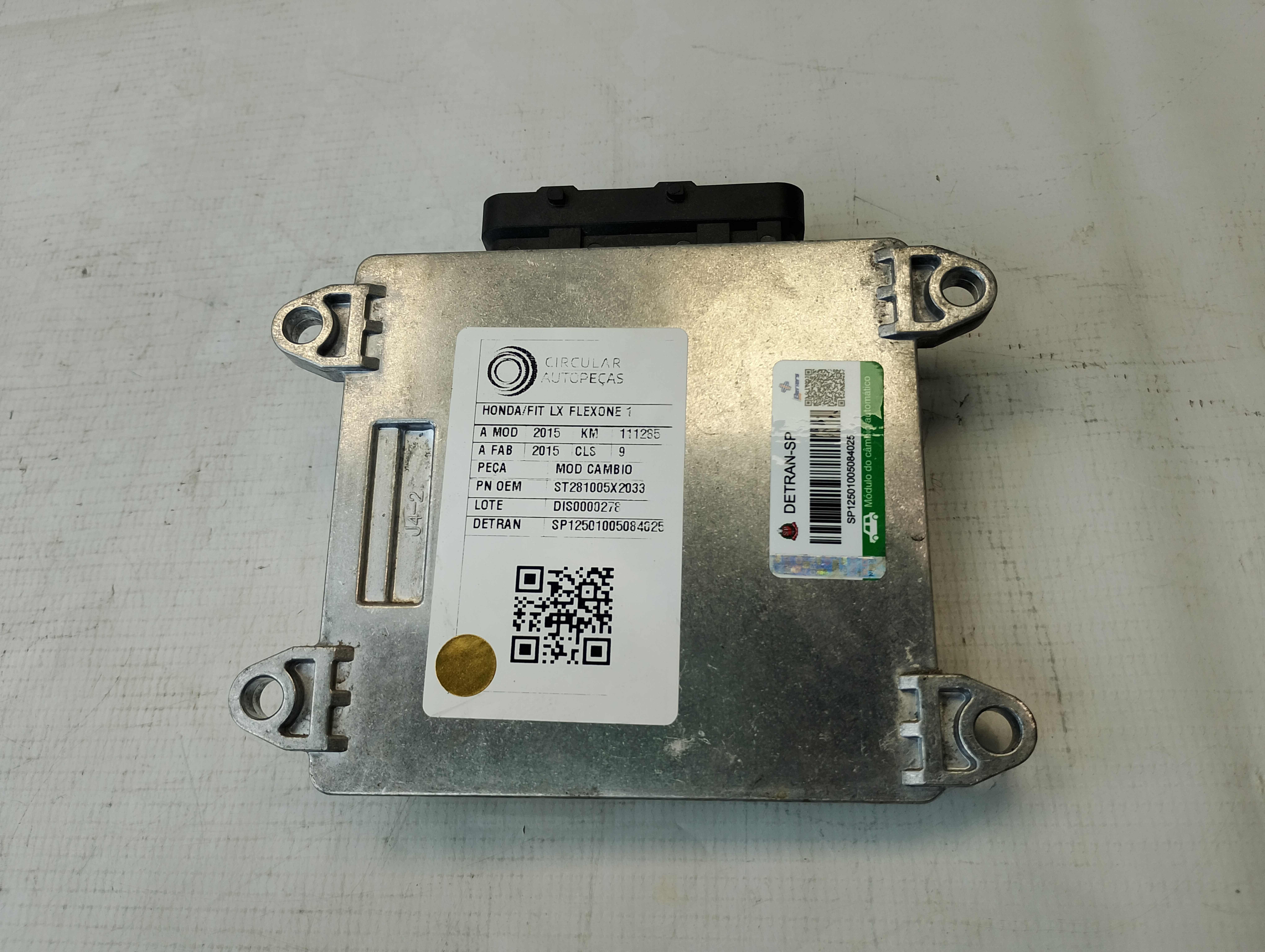 MÓDULO CÂMBIO HONDA FIT LX 1.5 FLEXONE 2015/2016 - 281005X2033 - 
