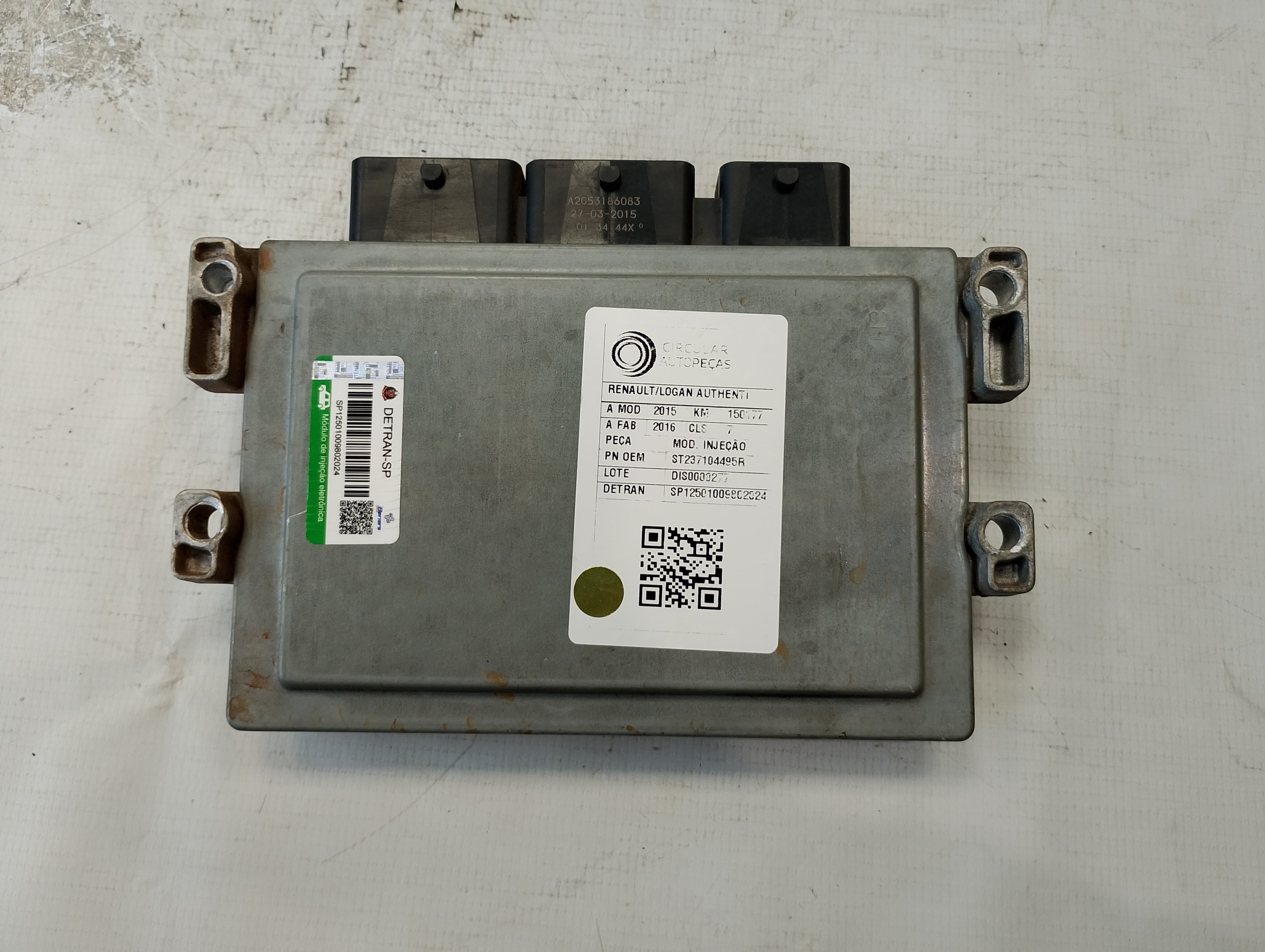 MÓDULO INJEÇÃO RENAULT SANDERO EXPRESSION HI-P 1.0 15/16 - 237104495R - 
