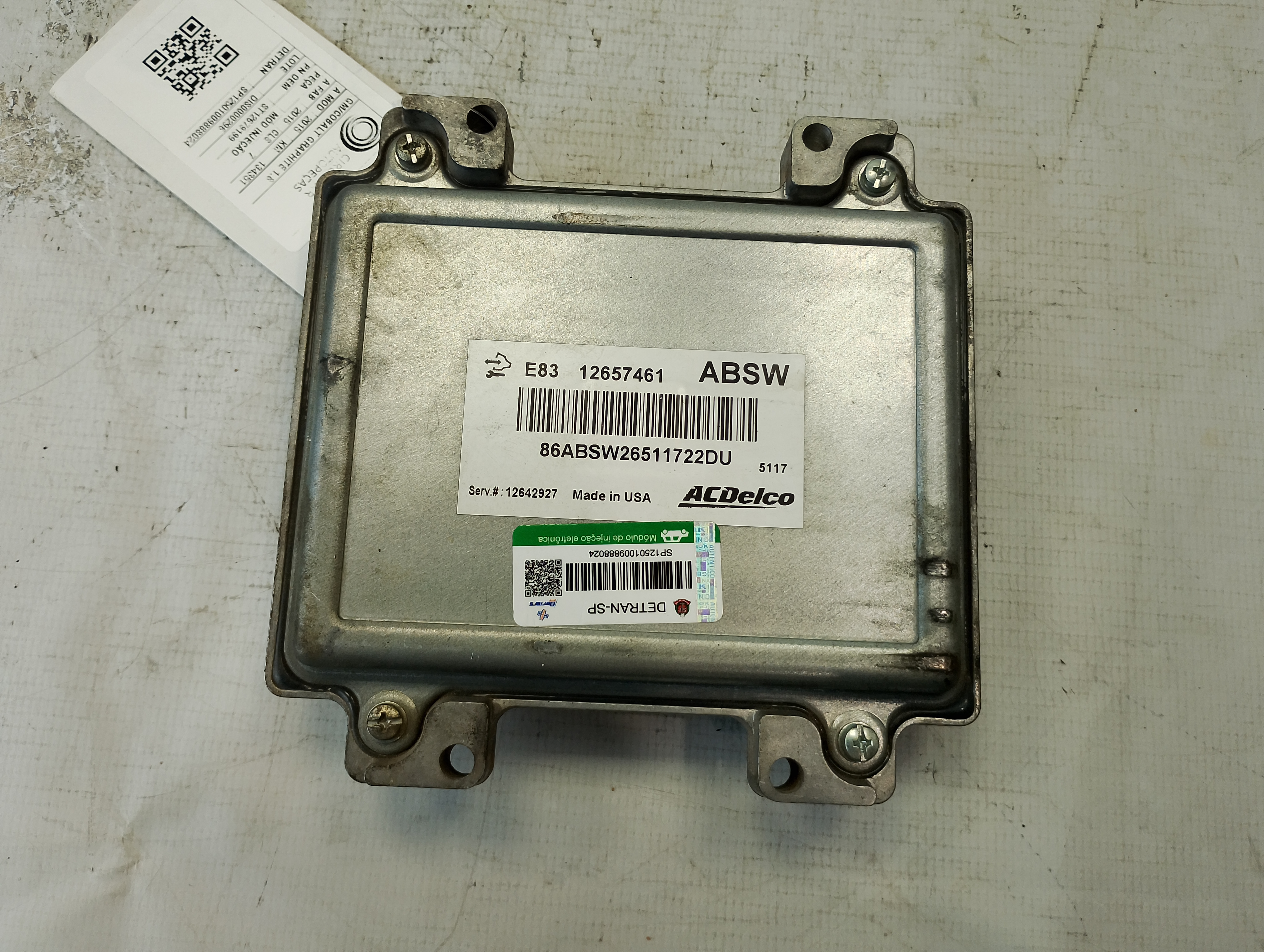 Módulo Injeção Chevrolet Onix LTZ 1.4 2016 - 12679199 - 