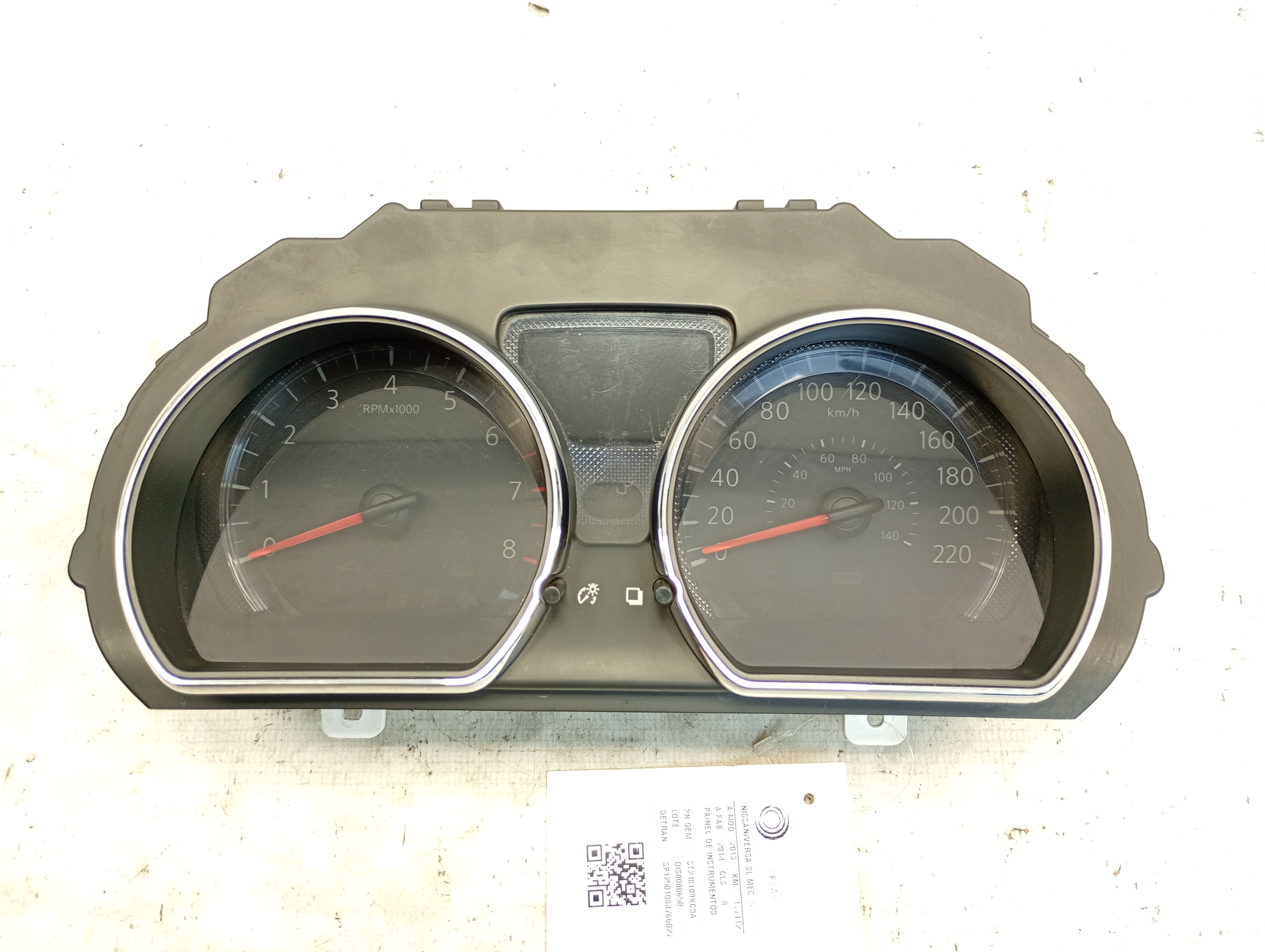 PAINEL INSTRUMENTOS NISSAN VERSA SL 1.6 16V 2013/2014 - 248109KC0A - 