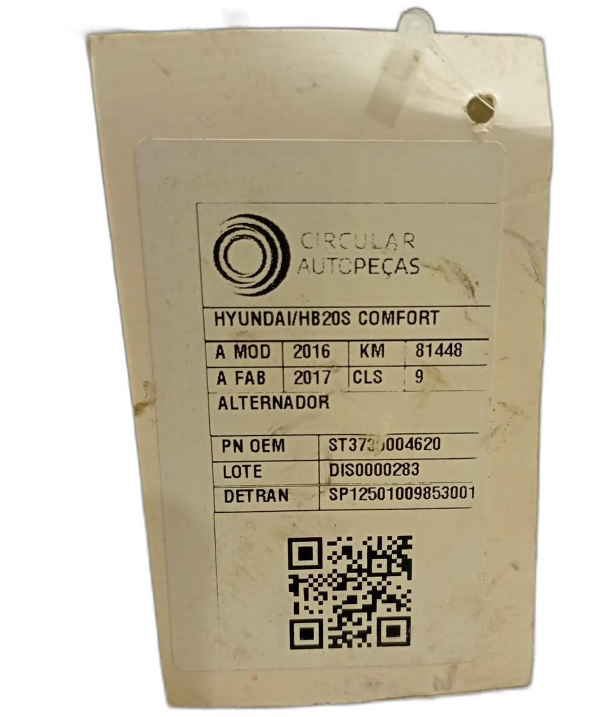 ALTERNADOR - 3730004620 - HYUNDAI