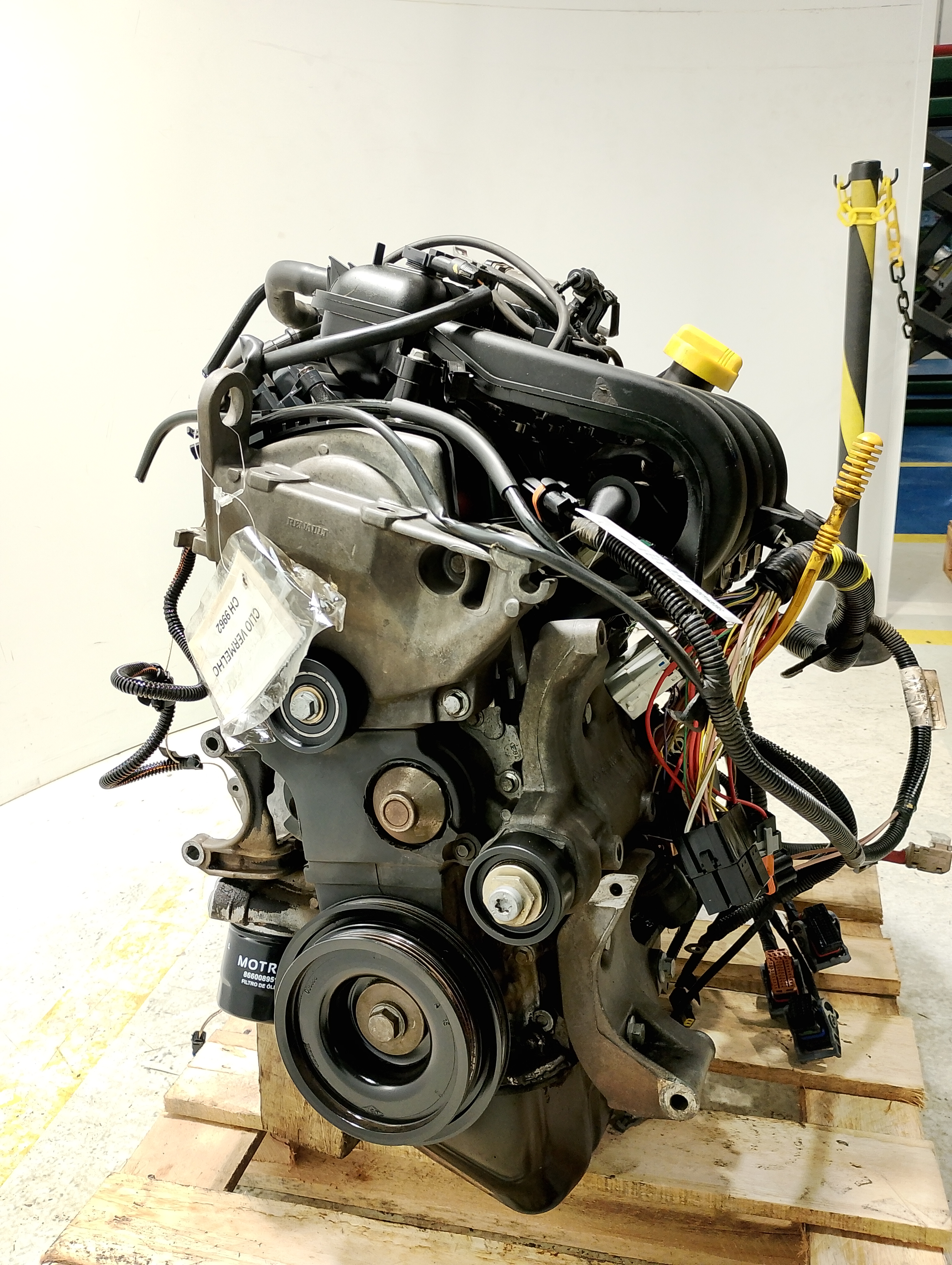 MOTOR COMPLETO RENAULT SANDERO EXPRESSION HI-POWER 2016 - 100018560R - 