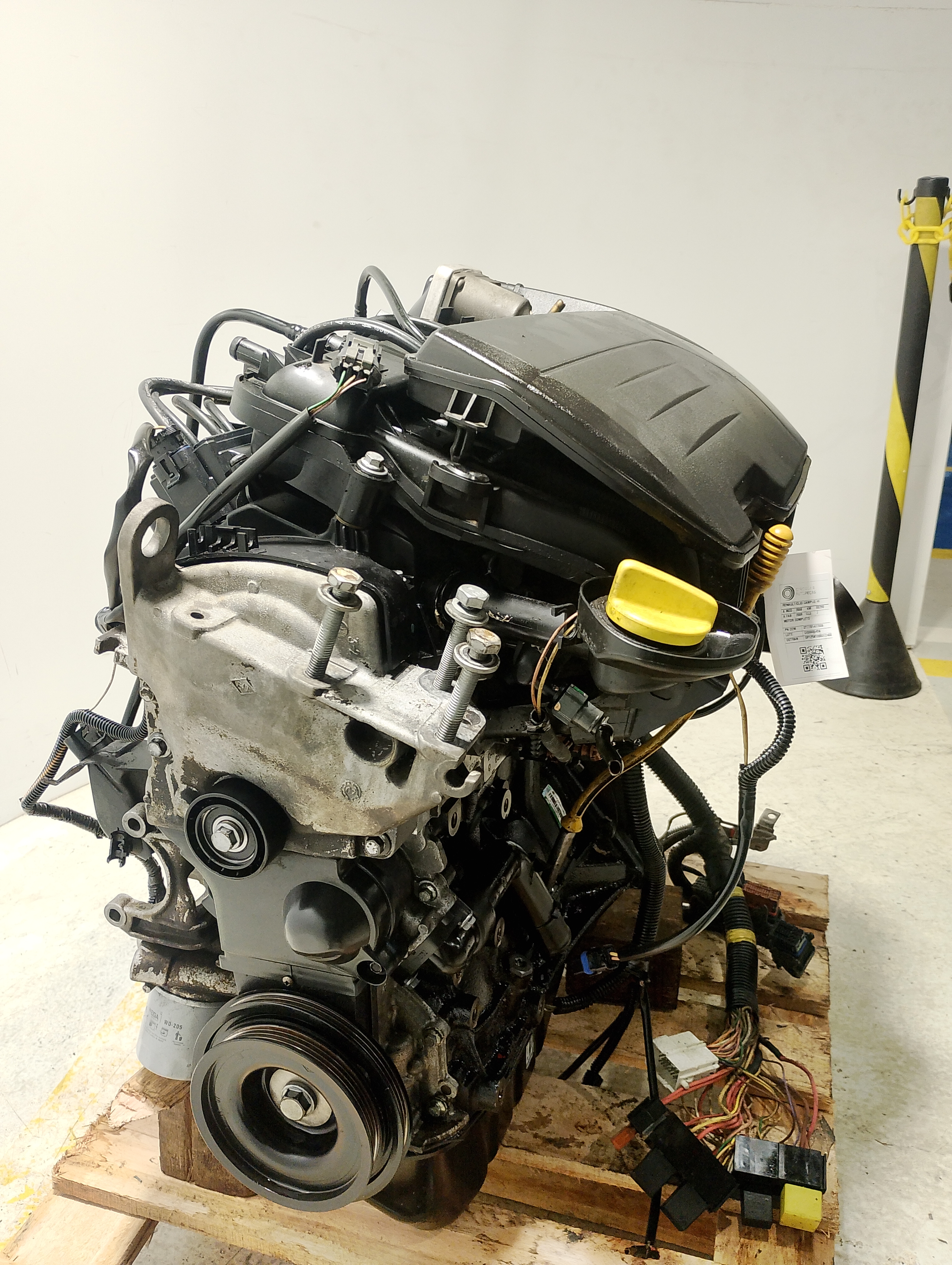 MOTOR COMPLETO RENAULT CLIO CAMPUS HI-FLEX 1.0 2009/2010 - 7701477006 - 