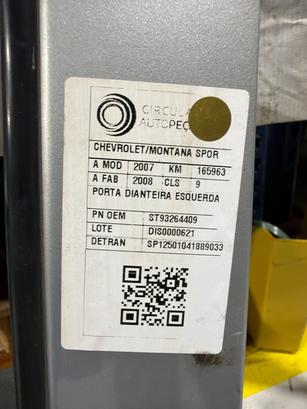 Porta dianteira com barra proteção lateral - 93264409 - Corsa B Hatch, Corsa B Sedan, Montana A