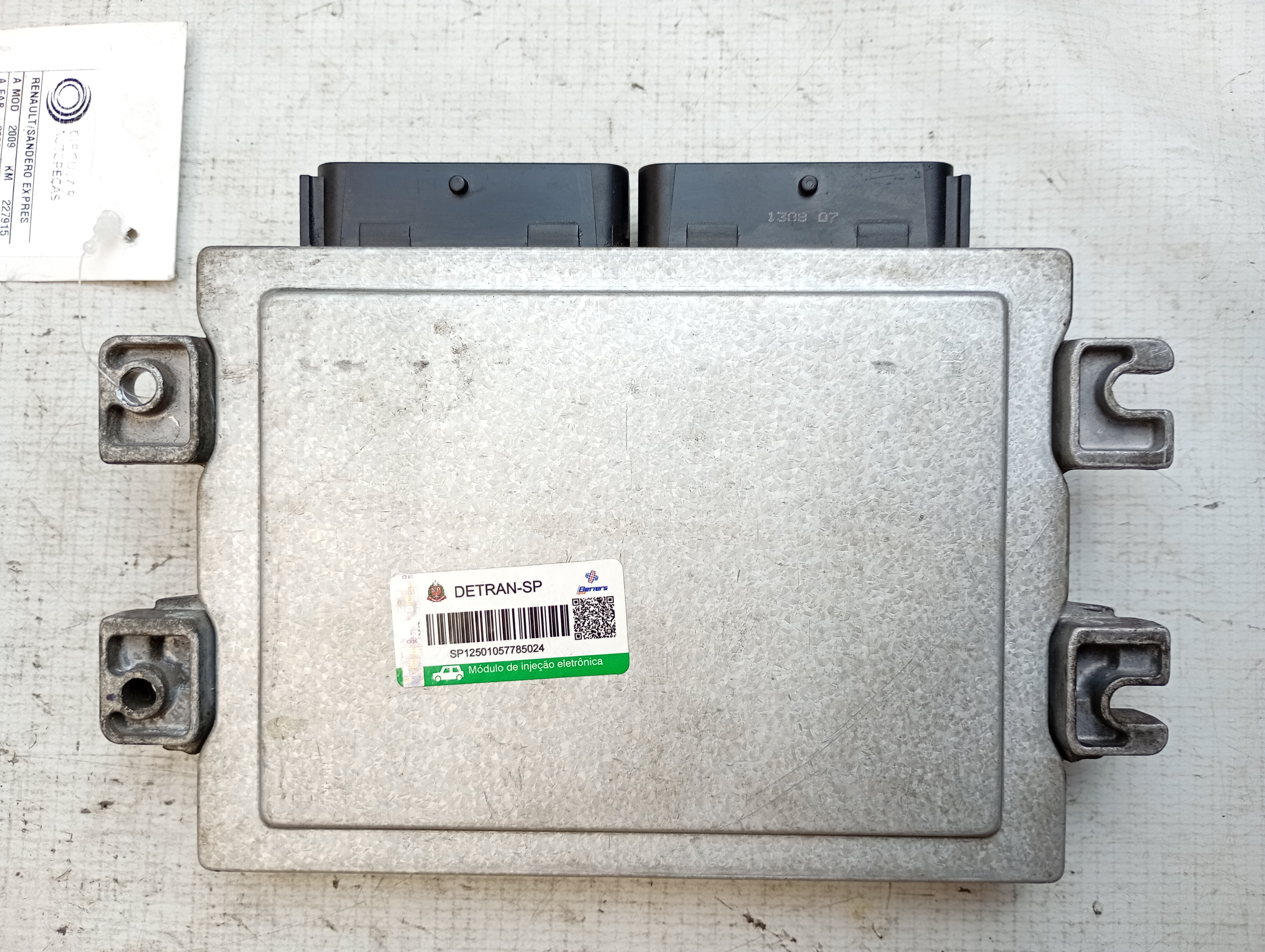 MÓDULO INJEÇÃO RENAULT SANDERO EXPRESSION FLEX 1.6 2009 - 237100991R - 