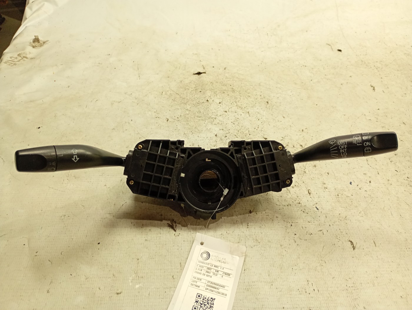 ALAVANCA COMANDO CHAVE SETA HONDA FIT LX 1.4 2003/2004 - 35255S5AA02 - 