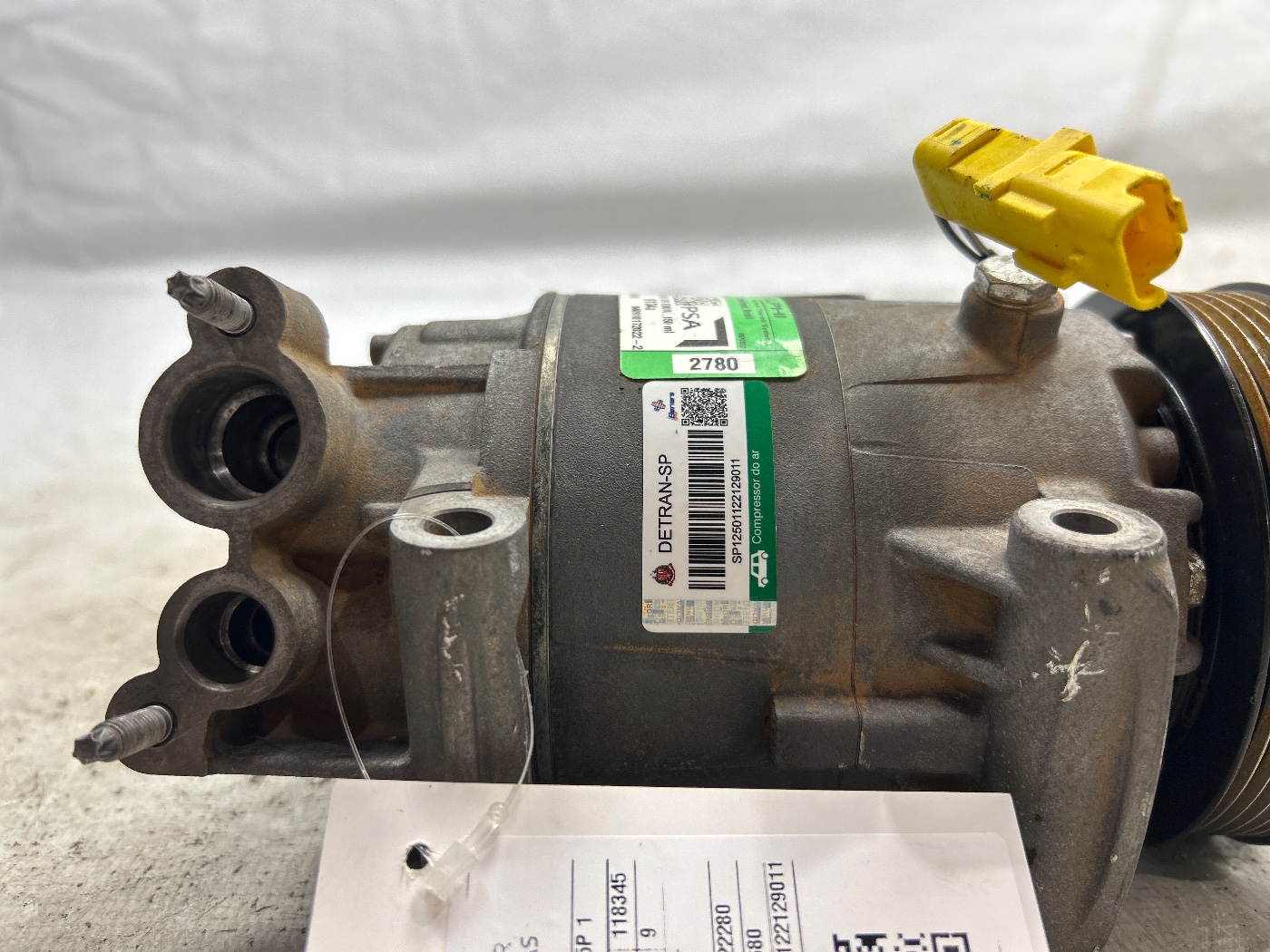 COMPRESSOR AR-CONDICIONADO PEUGEOT 207 XR 1.4 FLEX 8V 08/09 - 9800822280 - 
