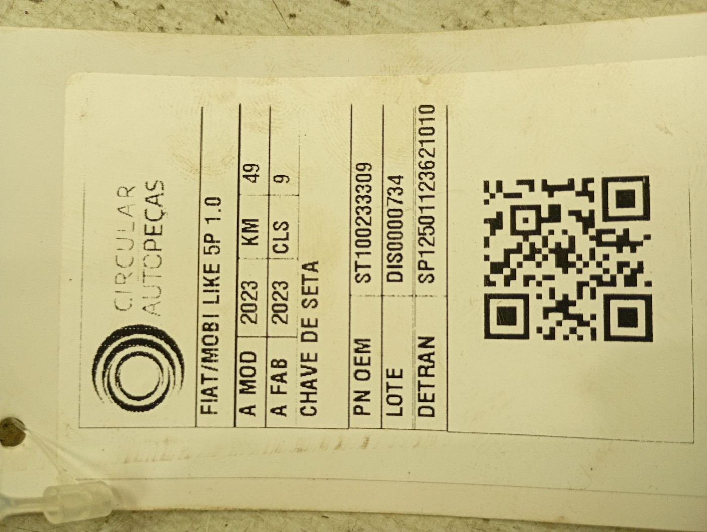 CHAVE SETAS - 100233309 - 