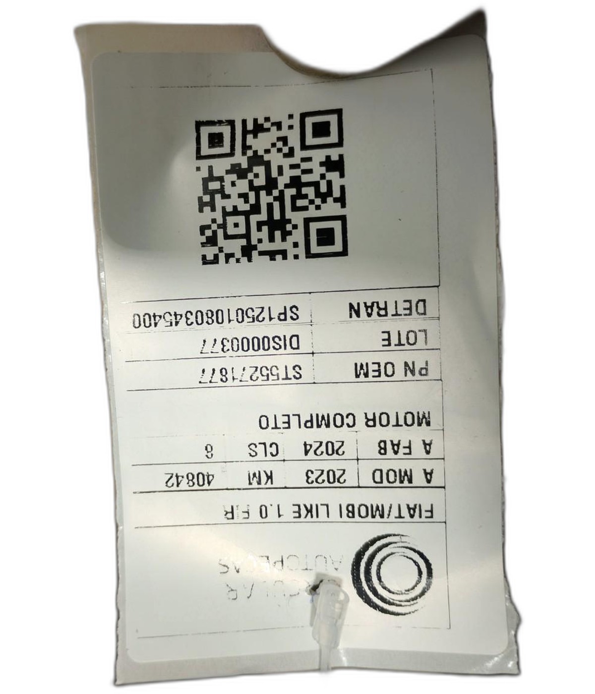 MOTOR COMPLETO FIAT MOBI LIKE 1.0 2023/2024 - ST55271877 - 