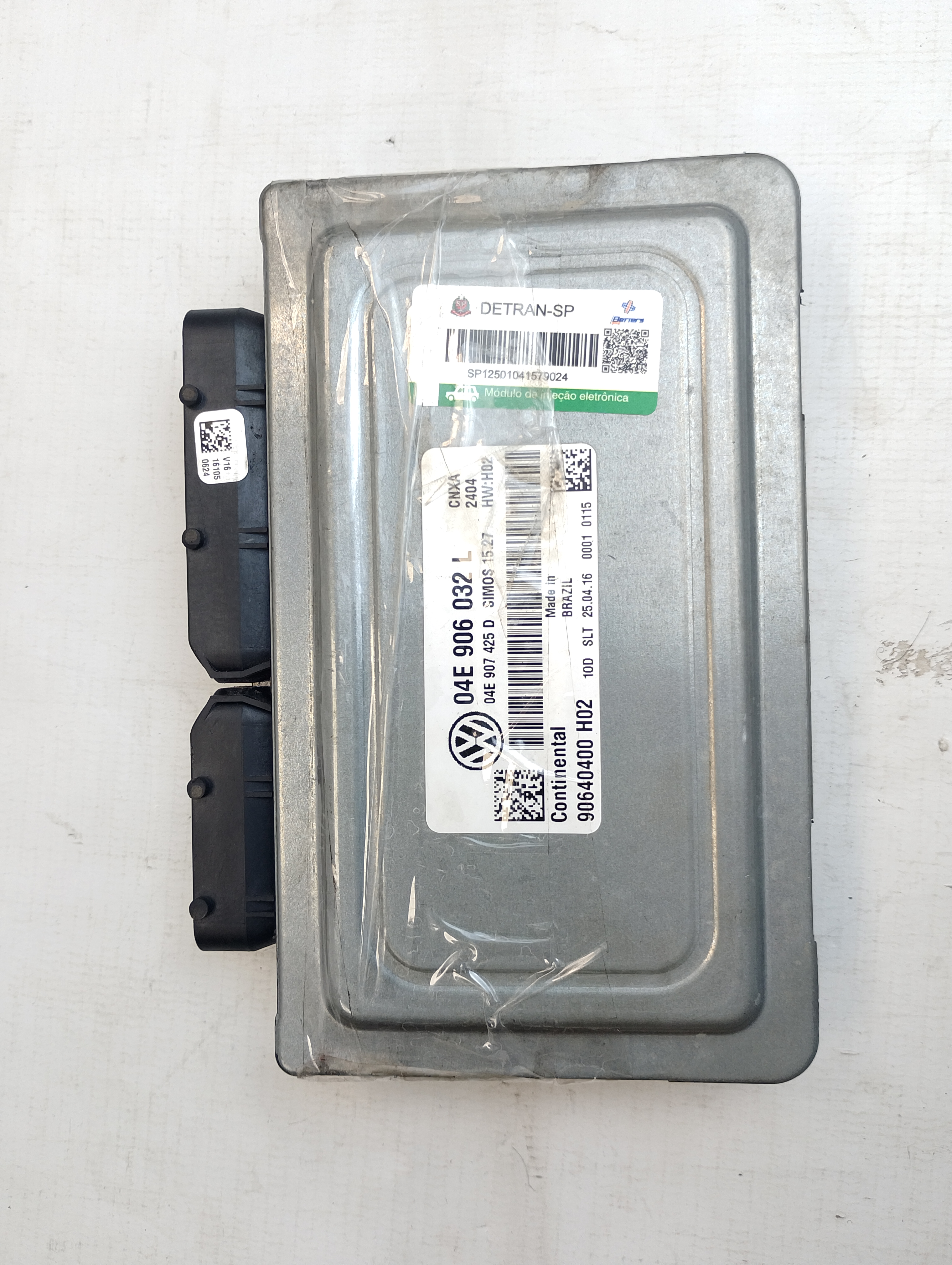 MÓDULO INJEÇÃO VOLKSWAGEN FOX PEPPER 1.6 FLEX 16 2016/17 - 04E906032C - 