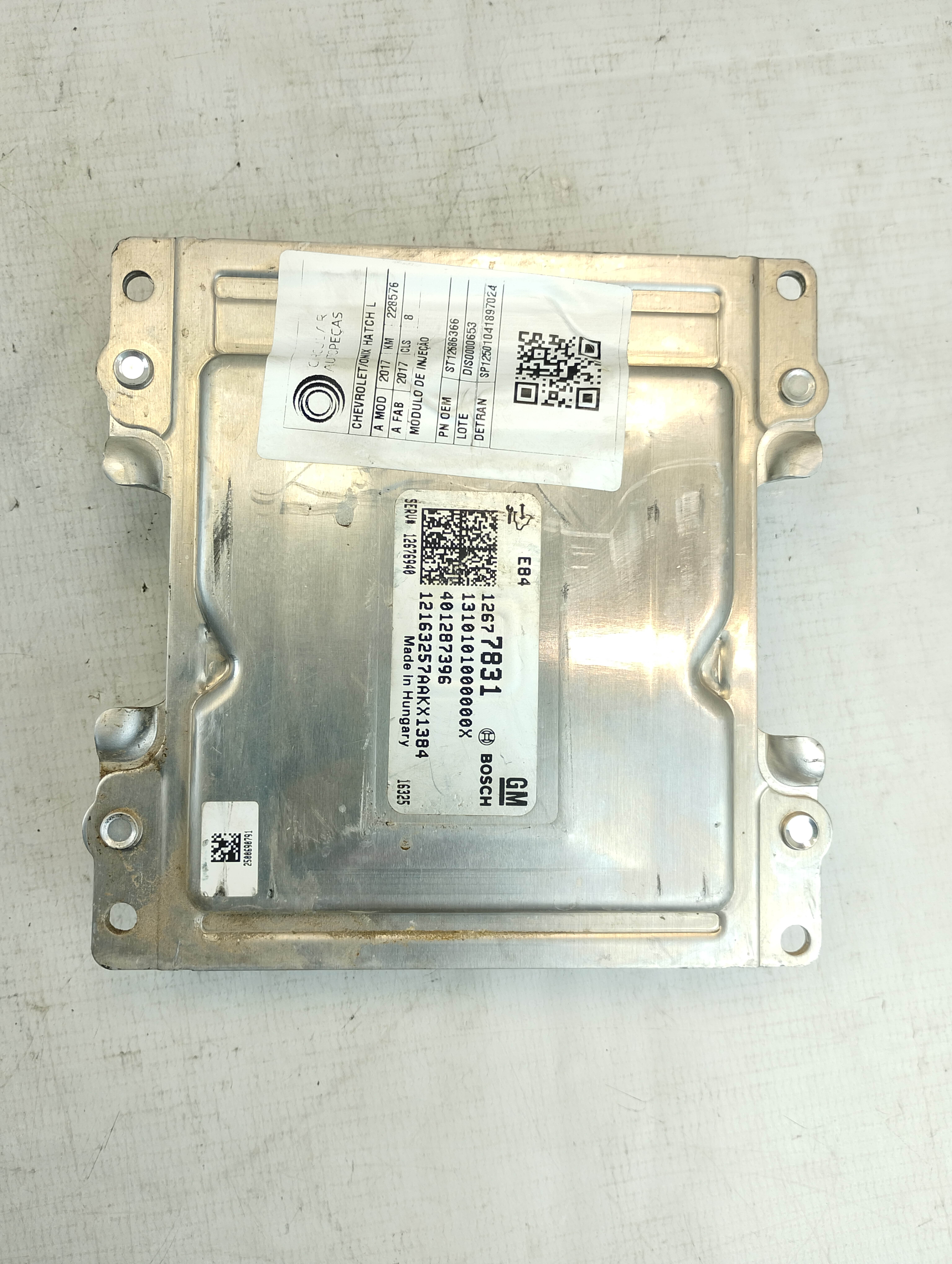 MÓDULO INJEÇÃO CHEVROLET ONIX HATCH LTZ 1.4 8V FLEX 16/17 - 12686366 - 