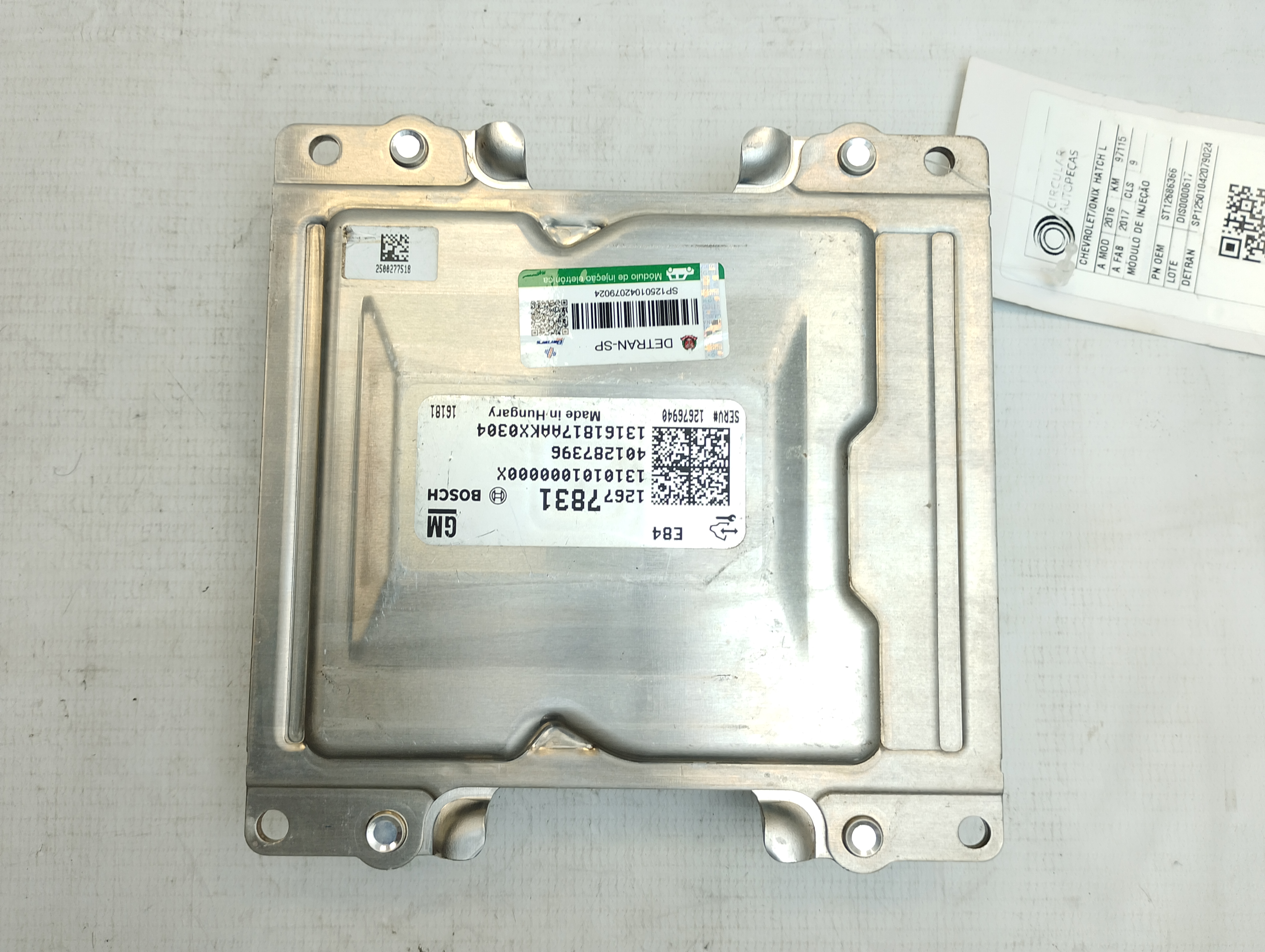 MÓDULO INJEÇÃO CHEVROLET ONIX HATCH LTZ 1.4 8V FLEX 16/17 - 12686366 - 