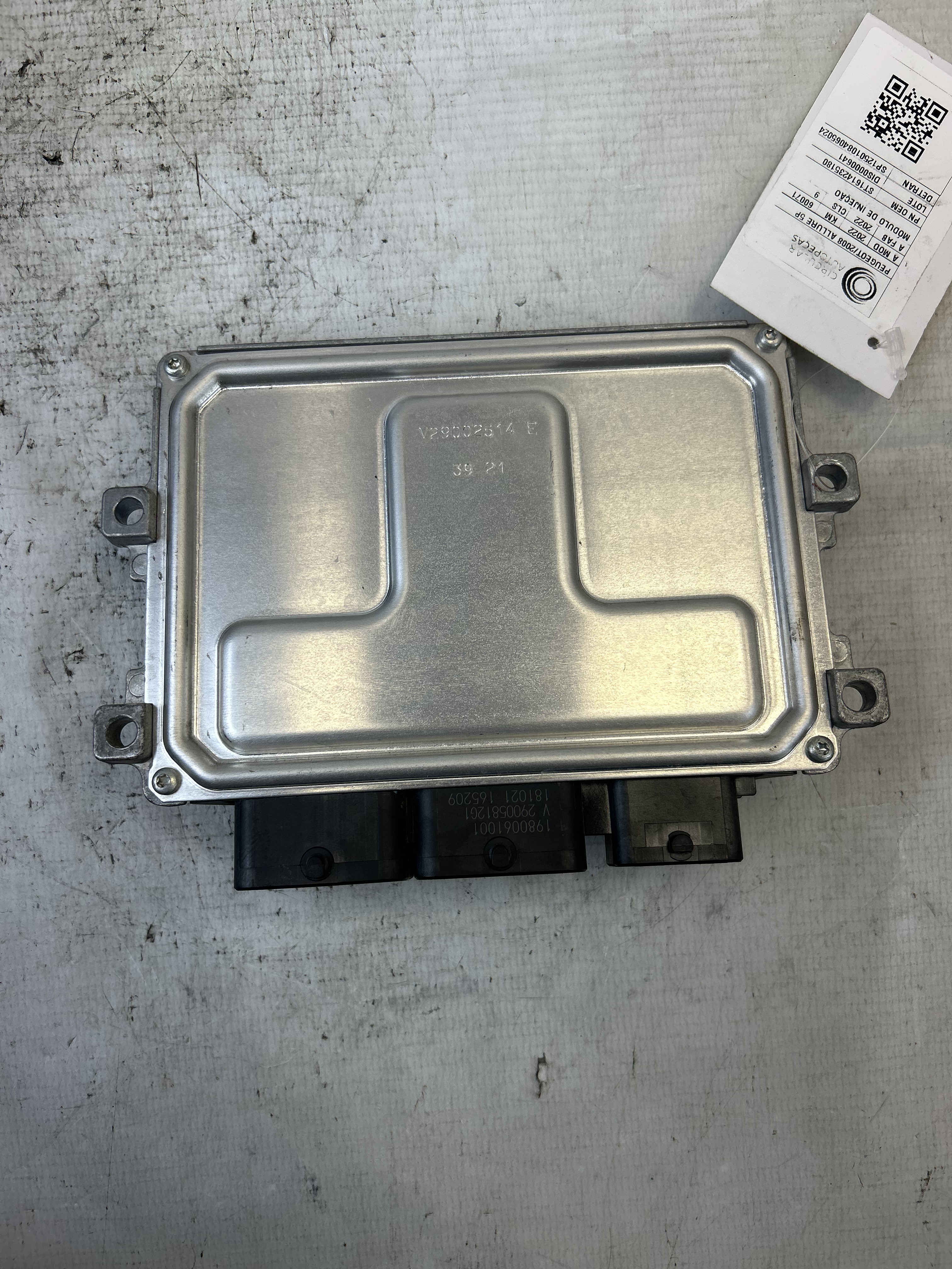 MÓDULO INJEÇÃO PEUGEOT 2008 ALLURE 1.6 FLEX 2021/2022 - 1614235180 - 