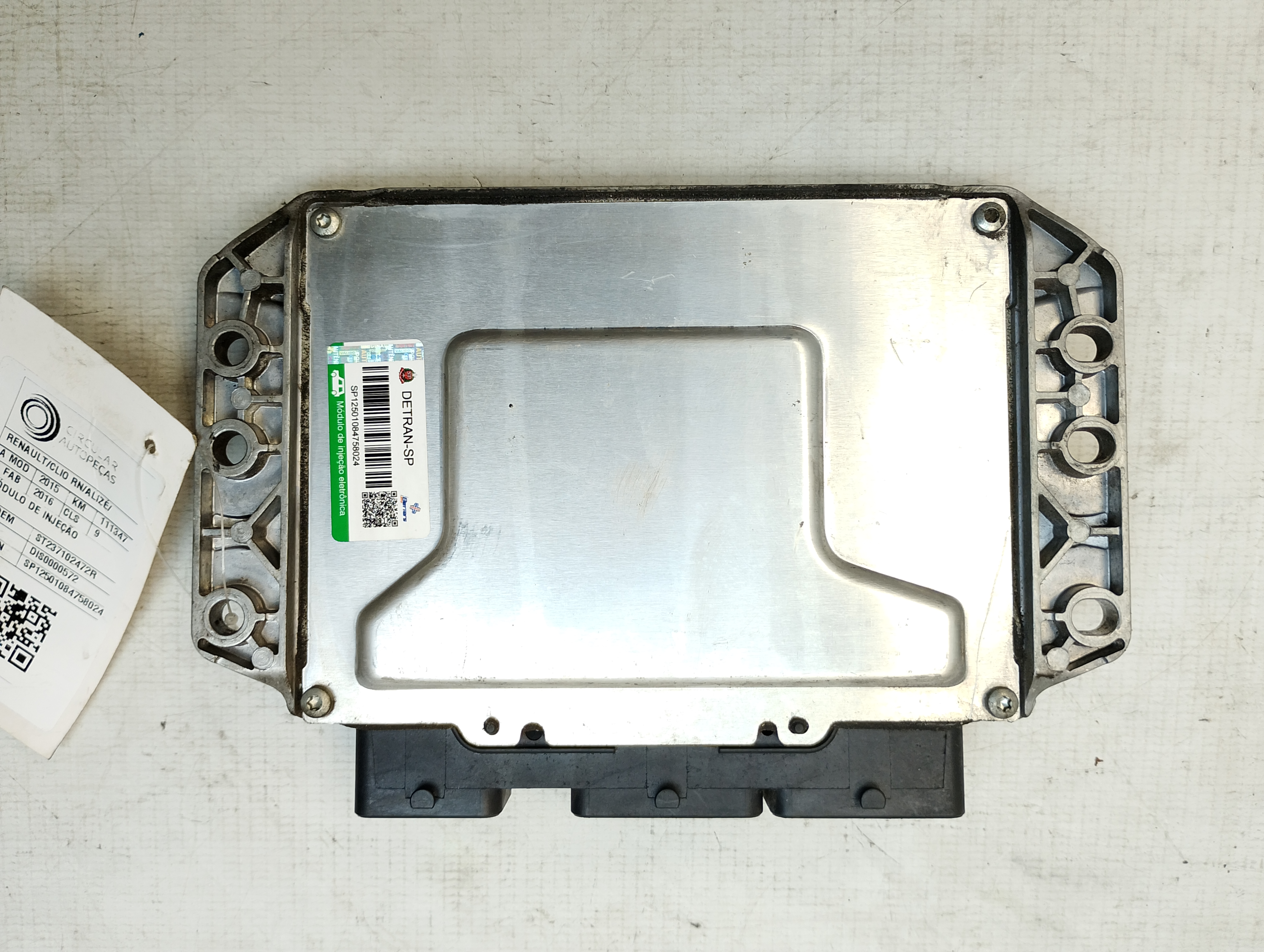 MÓDULO INJEÇÃO RENAULT SANDERO EXPRESSION HI-POWER 1.6 2014 - 237102472R - 